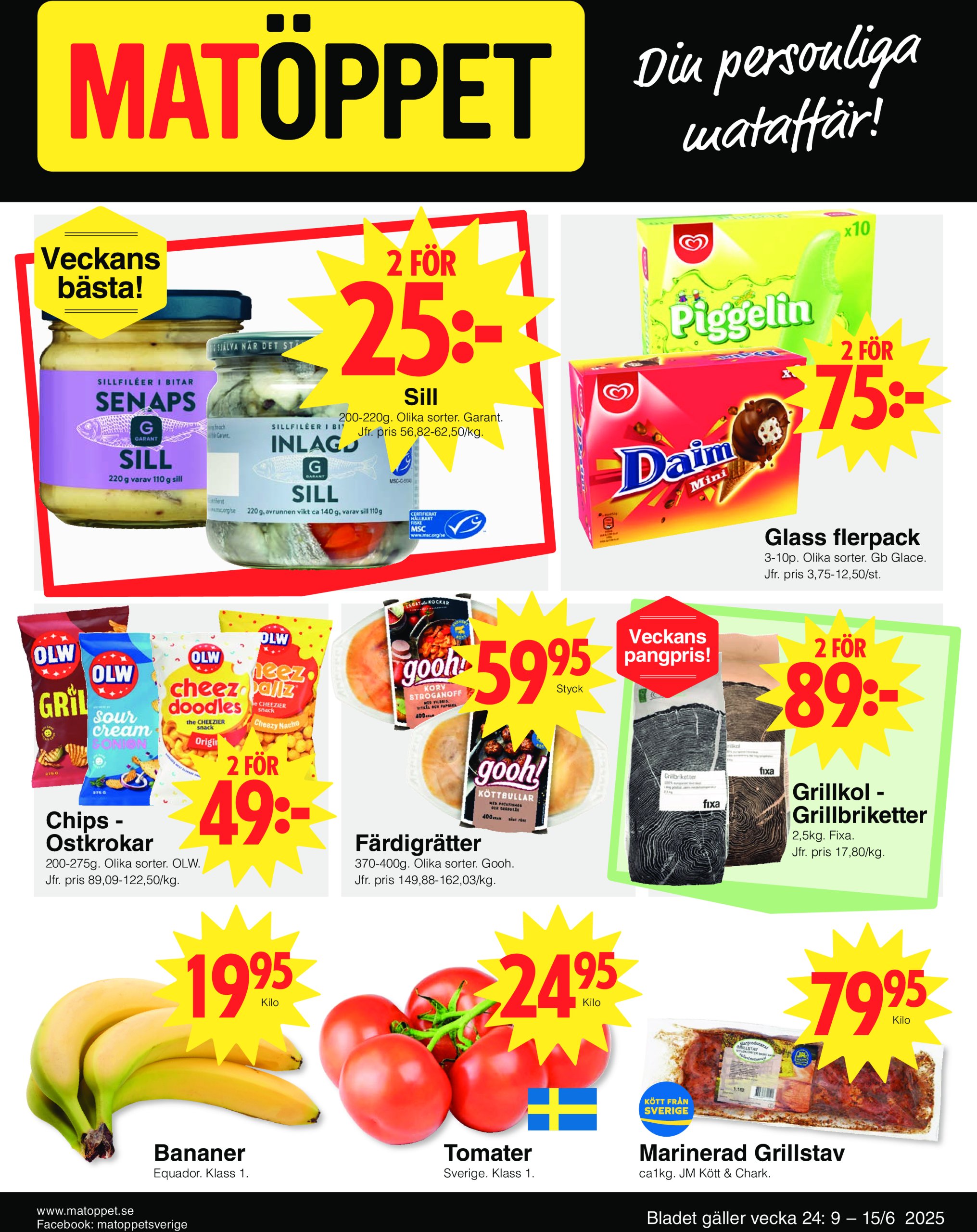 matoppet - Matöppet-reklambladet giltigt från 09/06 - 15/06 - page: 1