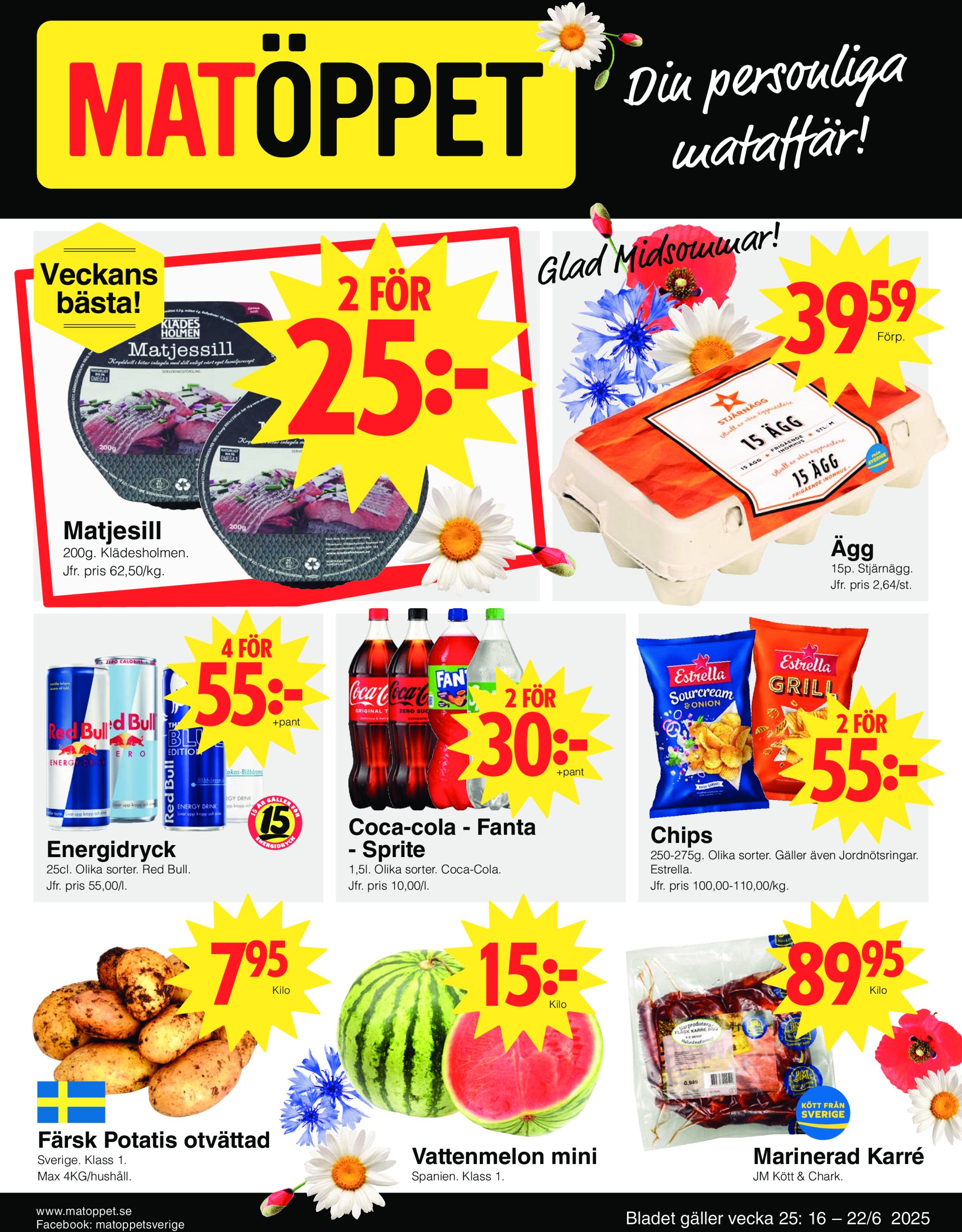 matoppet - Matöppet-reklambladet giltigt från 16/06 - 22/06