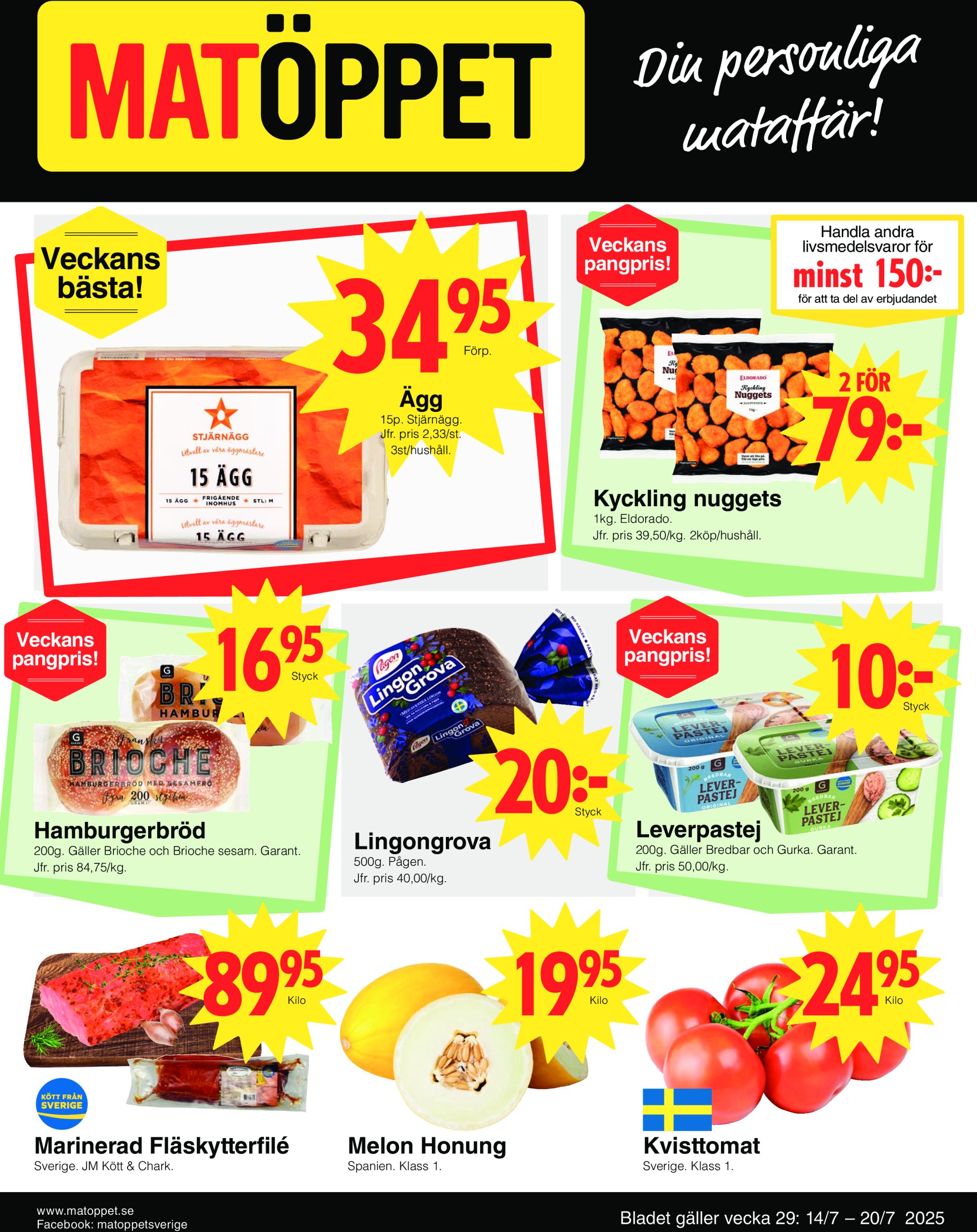 matoppet - Matöppet-reklambladet giltigt från 14/07 - 20/07