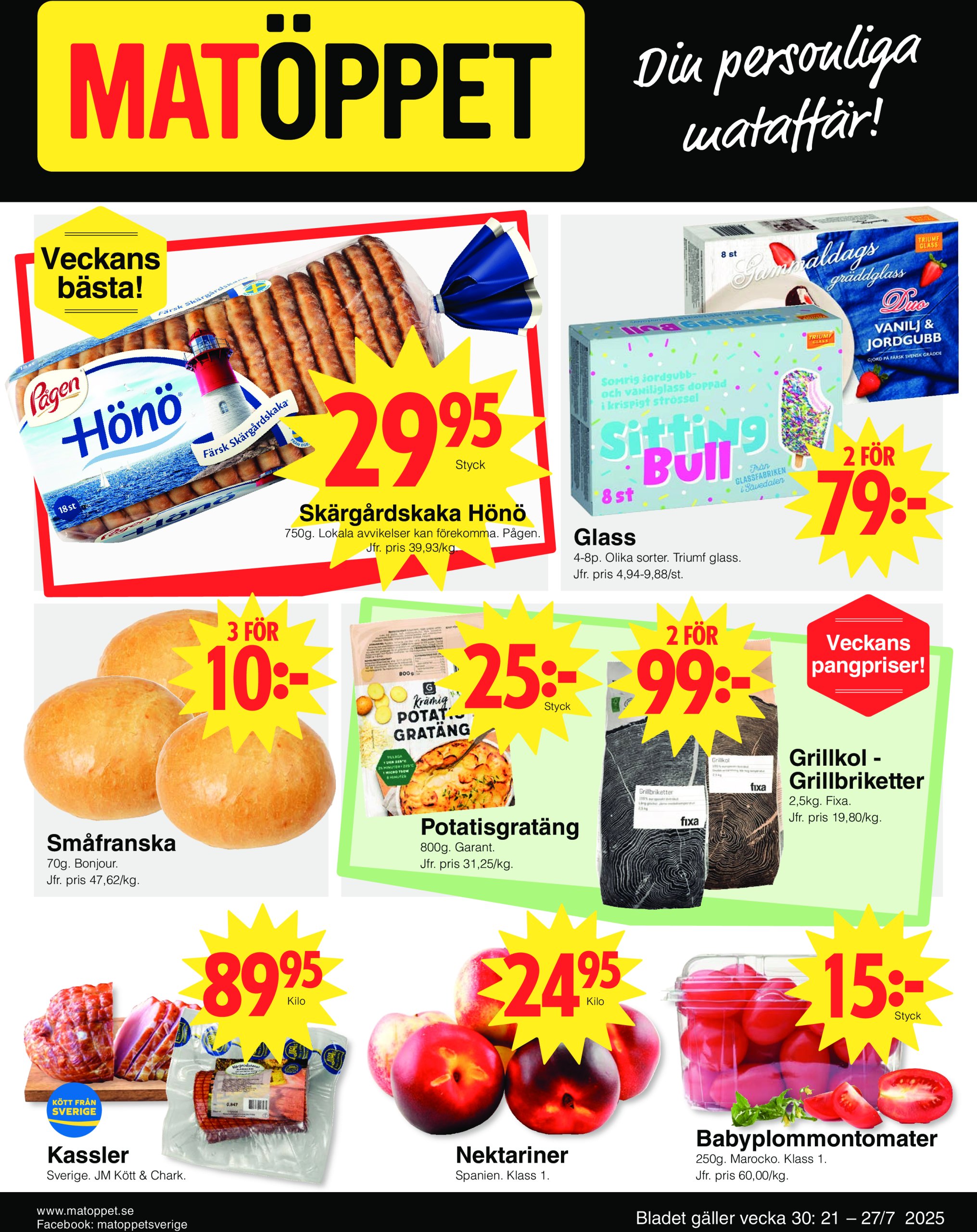 matoppet - Matöppet-reklambladet giltigt från 21/07 - 27/07 - page: 1