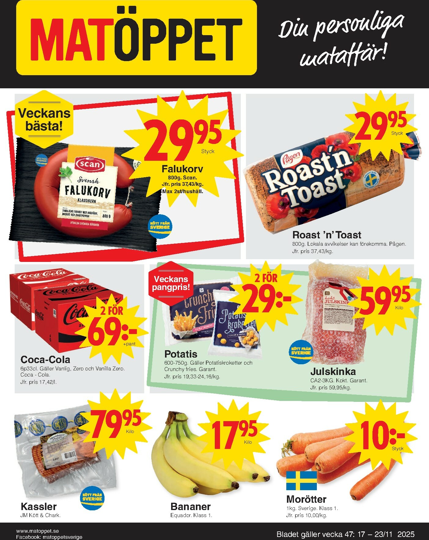 matoppet - Matöppet-reklambladet giltigt från 17/11 - 23/11