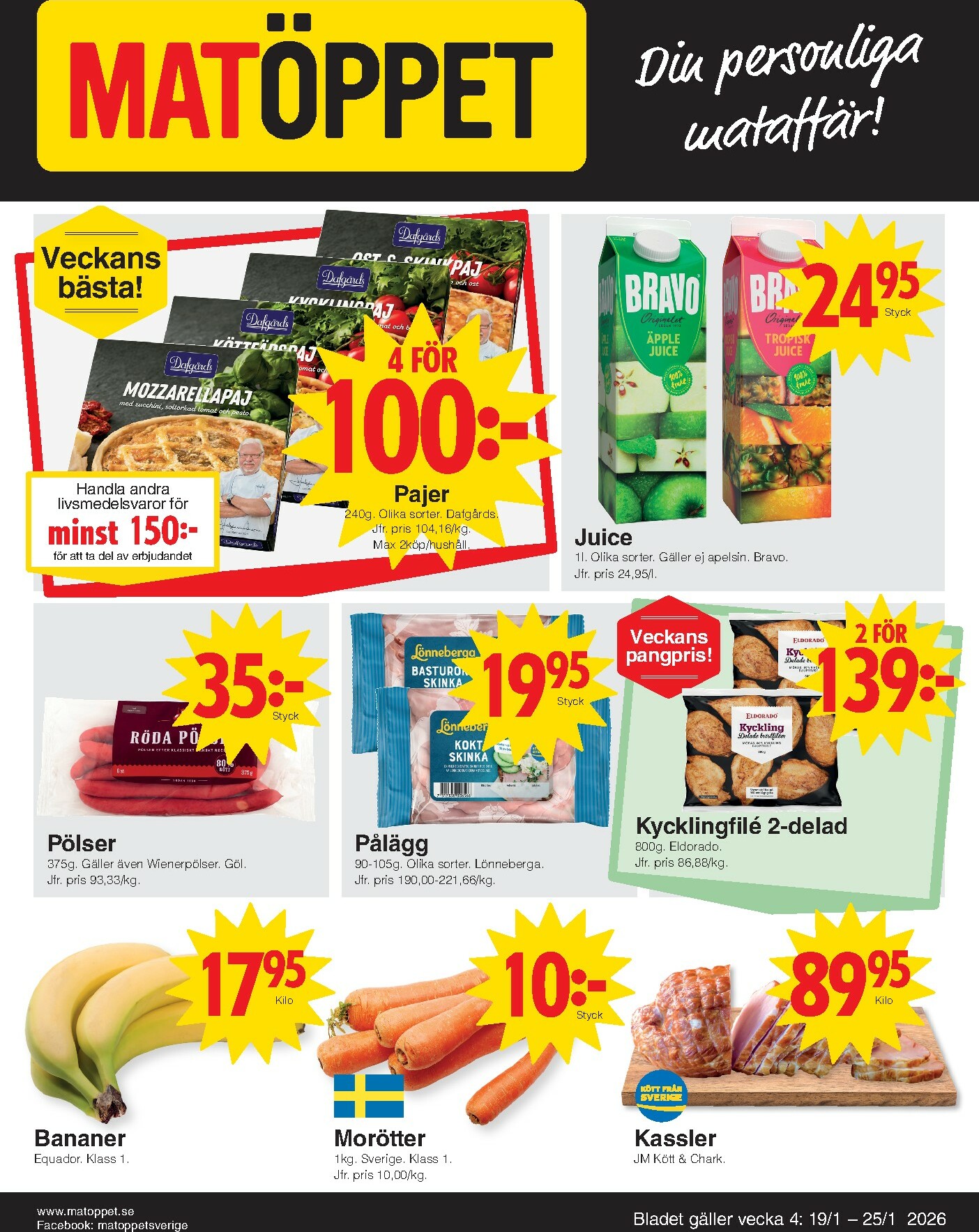 matoppet - Matöppet-reklambladet giltigt från 19/01 - 25/01