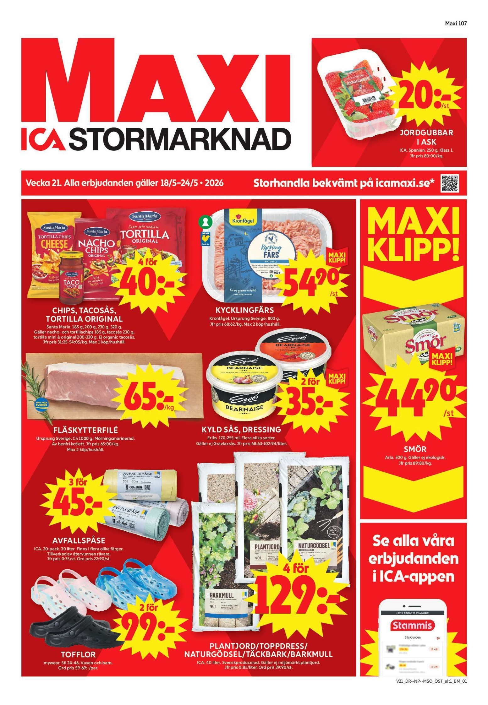 ica-maxi - Aktuellt ICA Maxi reklamblad från måndag, 18/05/2026 till söndag, 24/05/2026