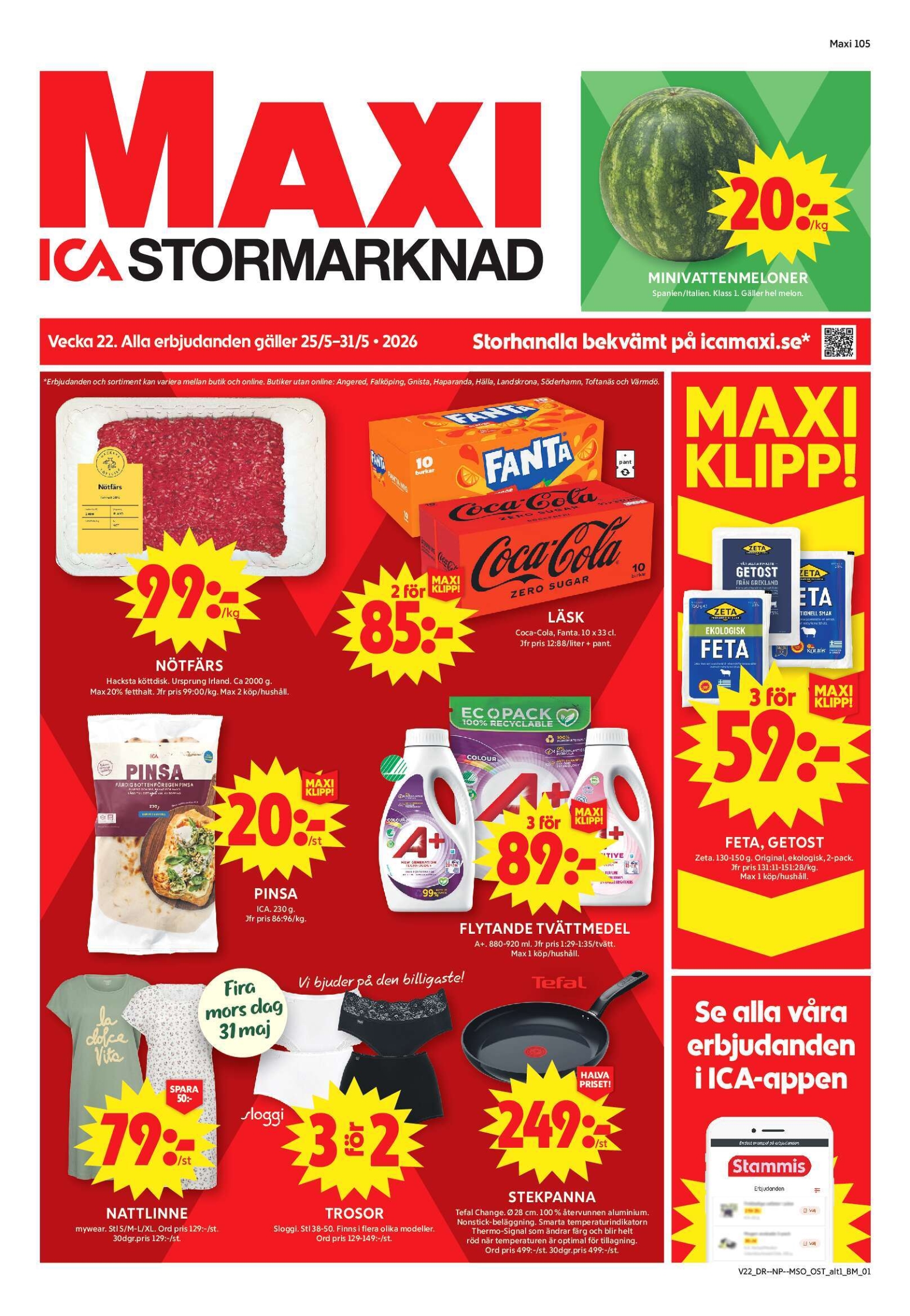 ica-maxi - Aktuellt ICA Maxi reklamblad från måndag, 25/05/2026 till söndag, 31/05/2026