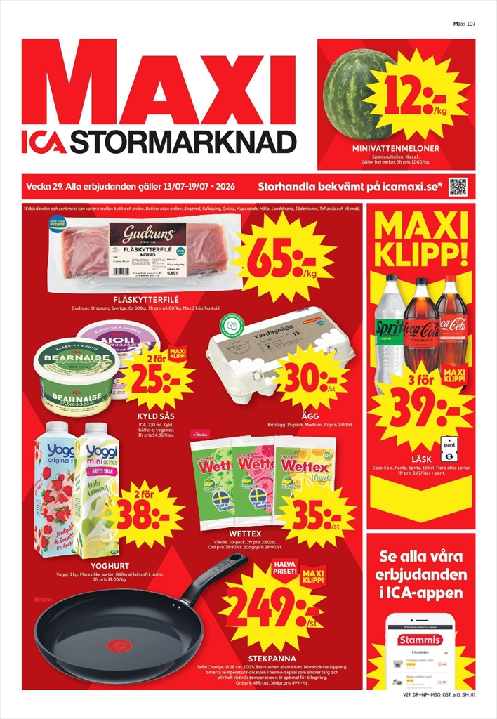 ica-maxi - Aktuellt ICA Maxi reklamblad från måndag, 13/07/2026 till söndag, 19/07/2026