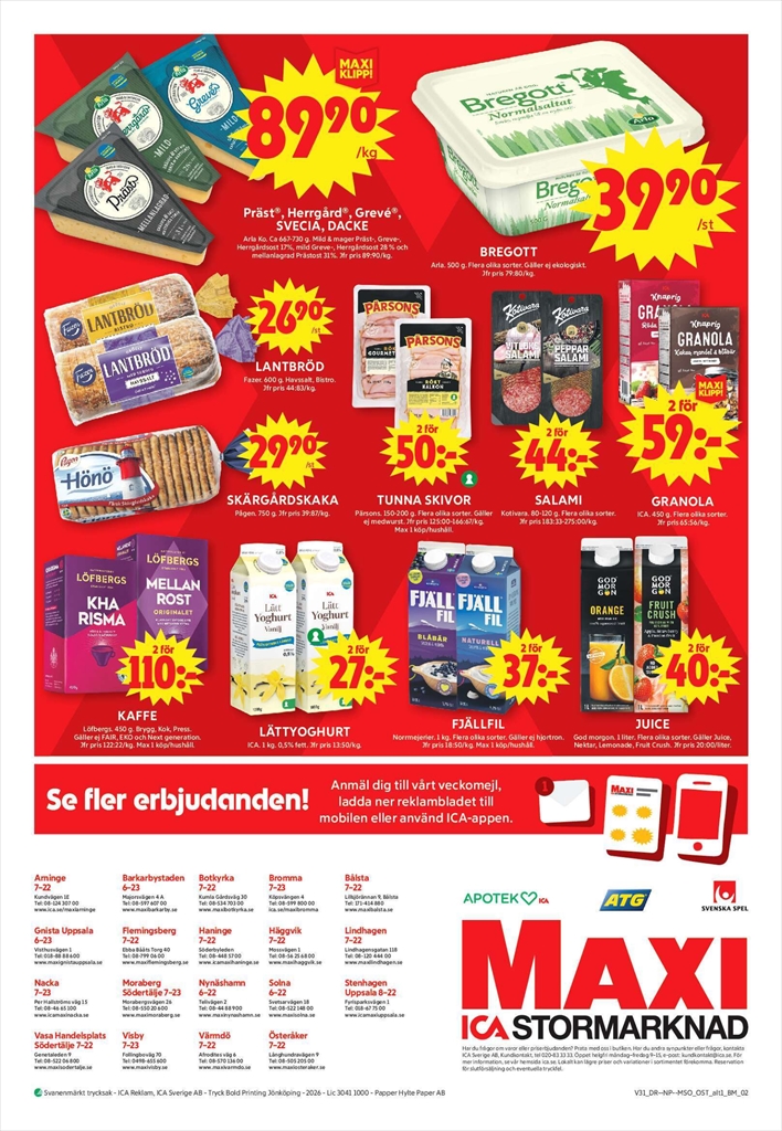 ica-maxi - Aktuellt ICA Maxi reklamblad från måndag, 27/07/2026 till söndag, 02/08/2026 - page: 10