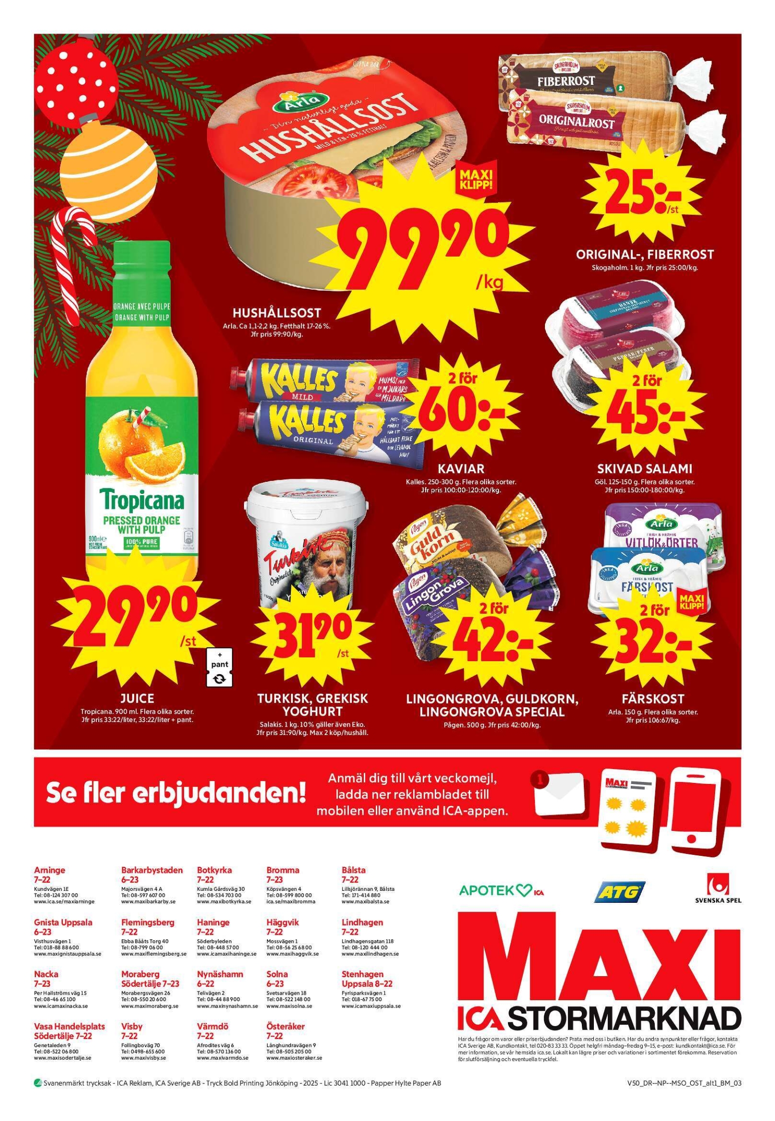 ica-maxi - ICA Maxi-reklambladet giltigt från 08/12 - 14/12 - page: 16