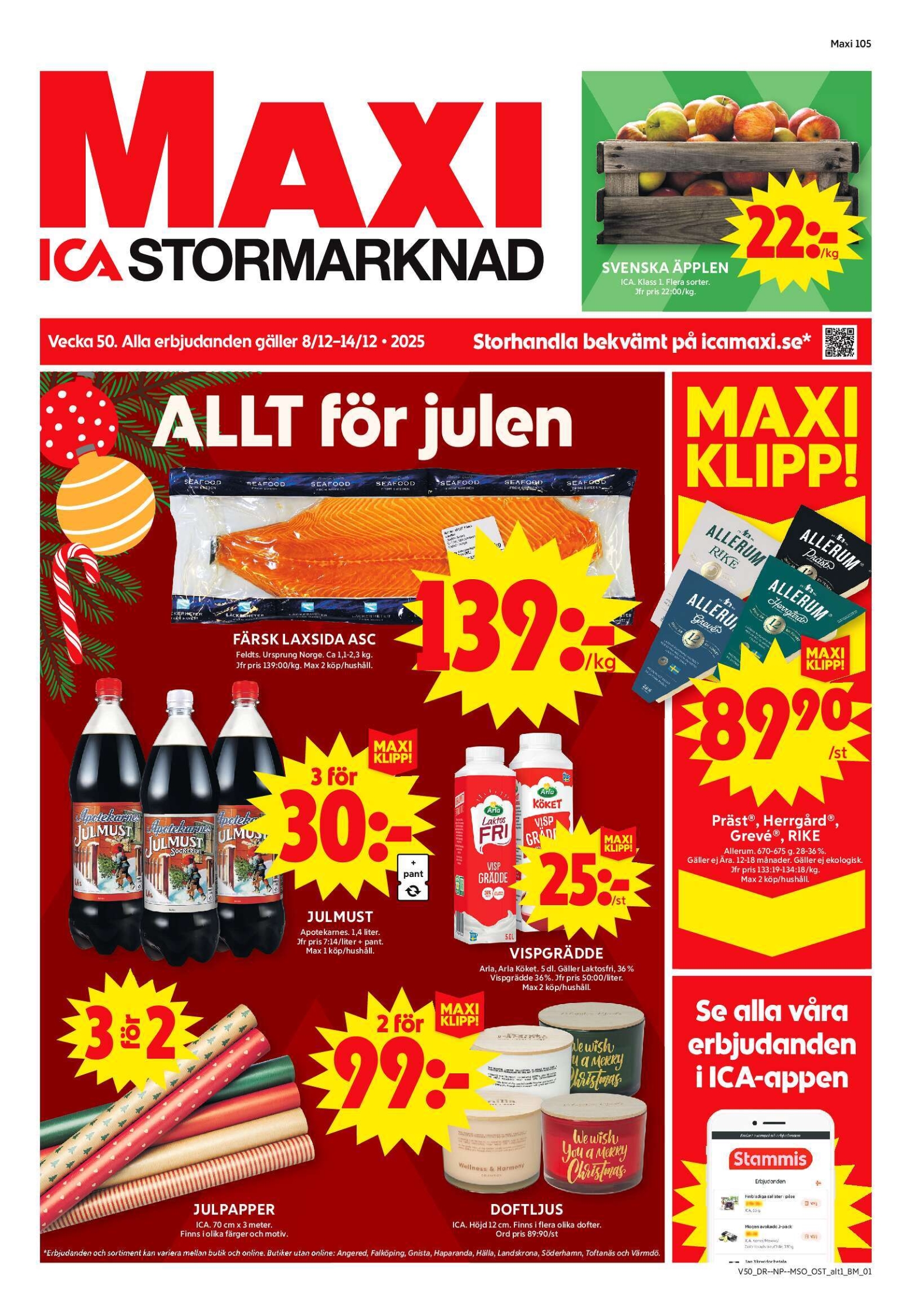 ica-maxi - ICA Maxi-reklambladet giltigt från 08/12 - 14/12