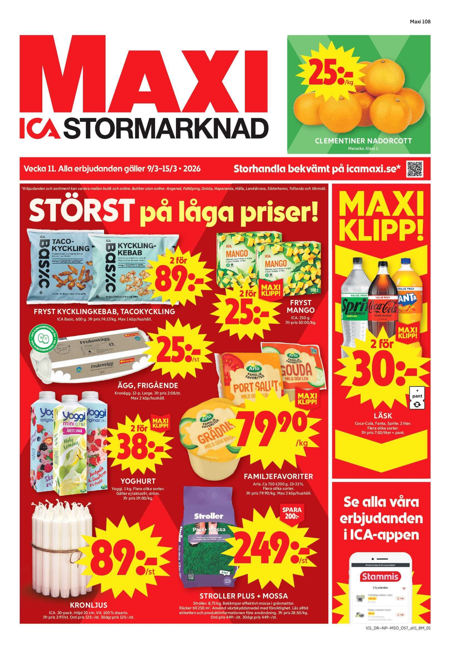 ica-maxi - ICA Maxi-reklambladet giltigt från 09/03/2026 - 15/03/2026