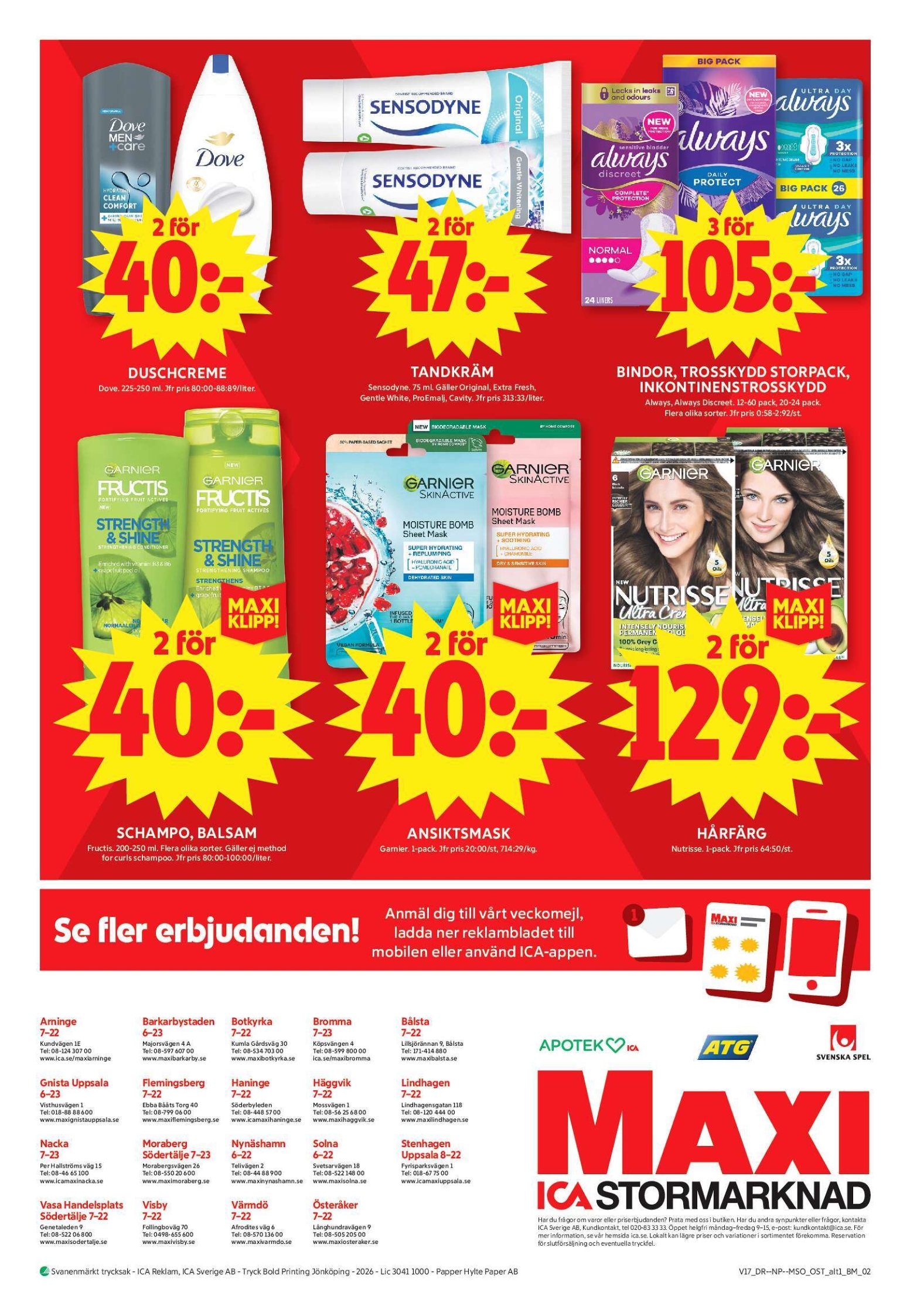 ica-maxi - Aktuellt ICA Maxi reklamblad giltigt från måndag 20/04/2026 till söndag 26/04/2026 - page: 17