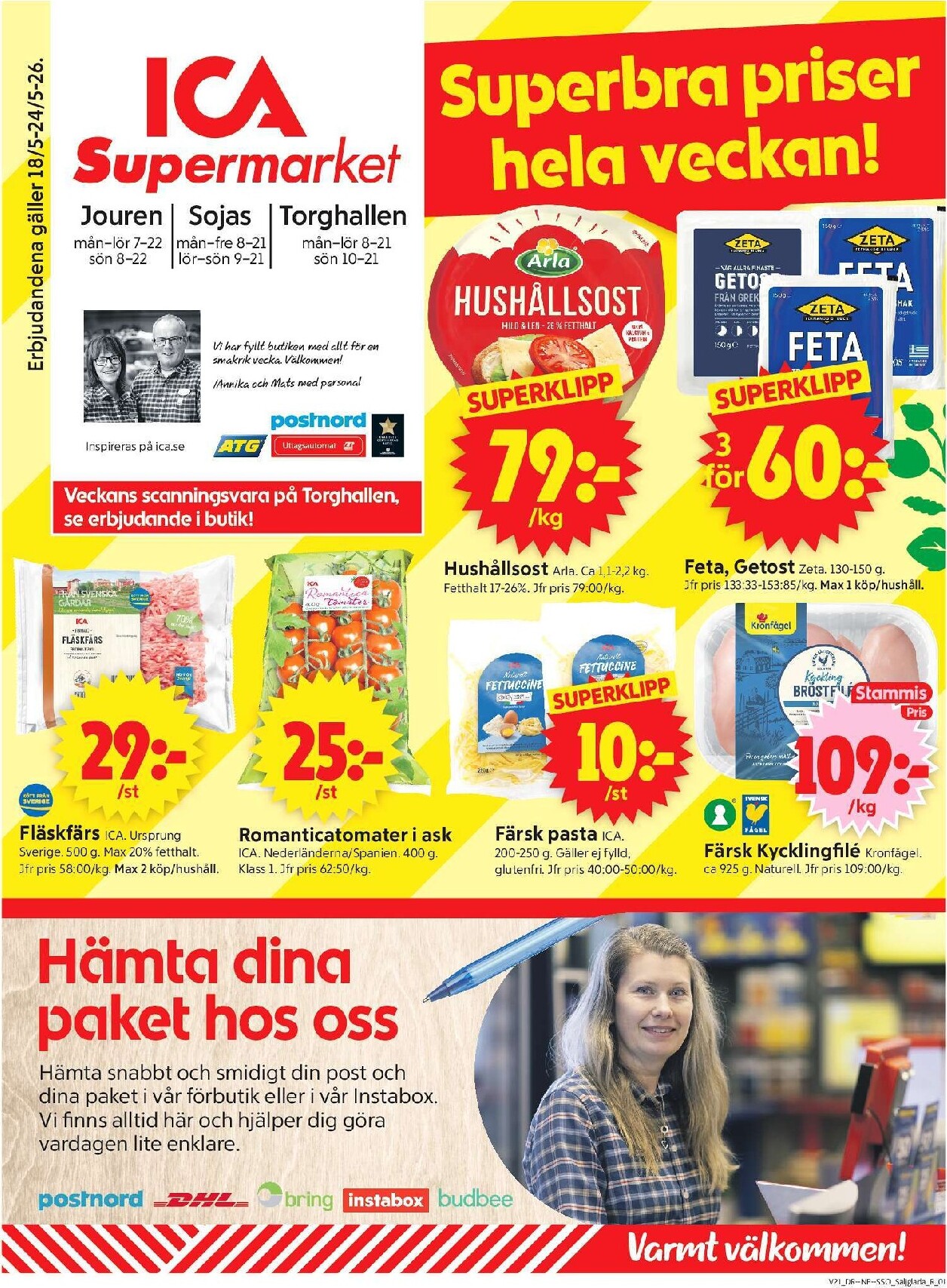 ica-supermarket - Aktuellt ICA Supermarket reklamblad från måndag, 18/05/2026 till söndag, 24/05/2026