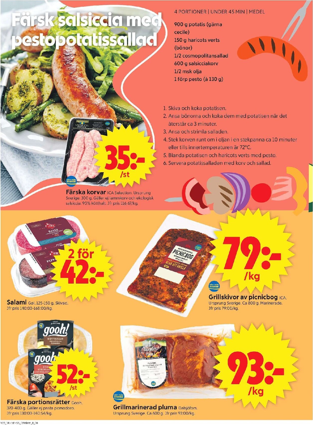 ica-supermarket - Aktuellt ICA Supermarket reklamblad från måndag, 29/06/2026 till söndag, 05/07/2026 - page: 4