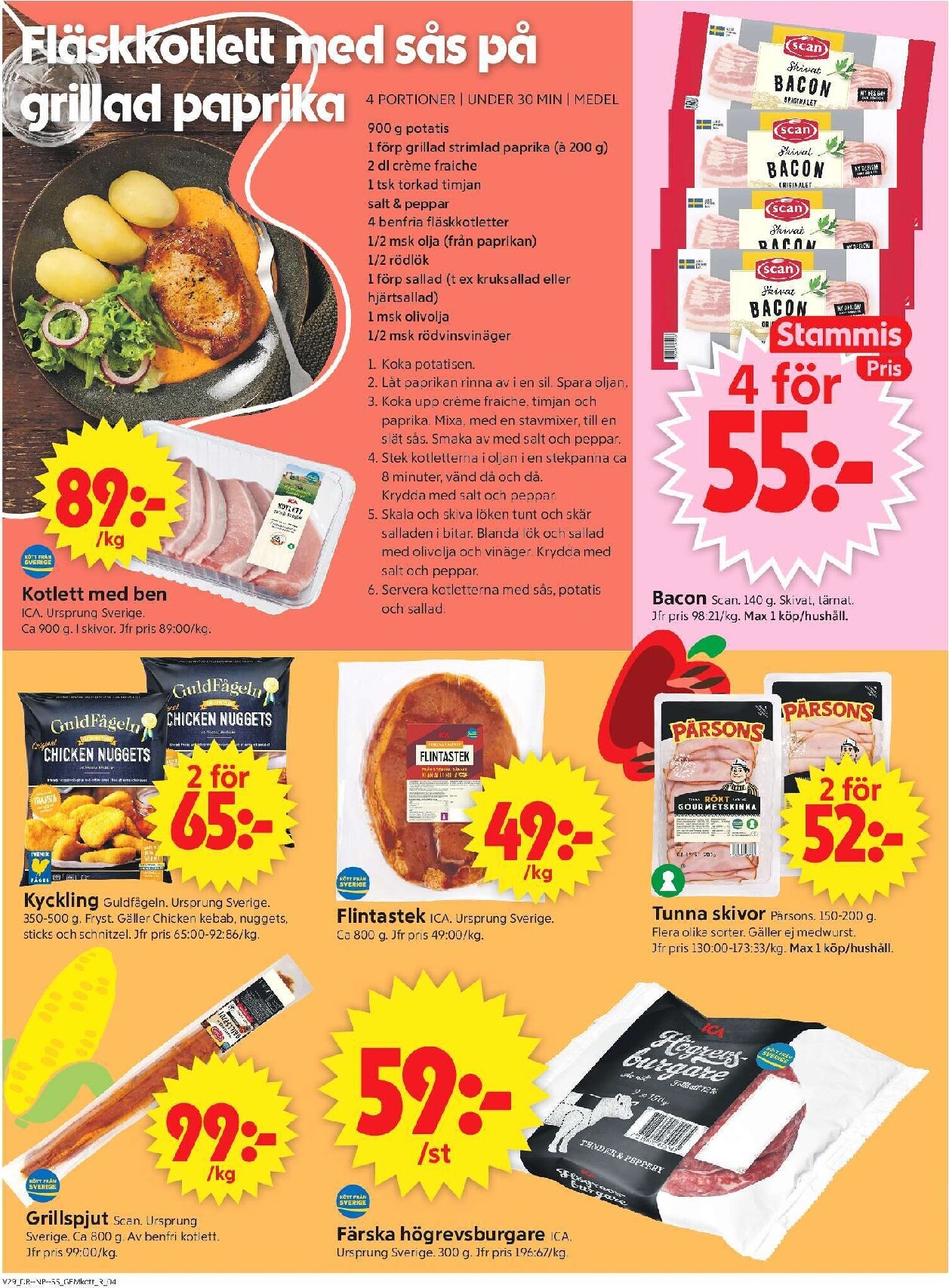 ica-supermarket - Aktuellt ICA Supermarket reklamblad från måndag, 13/07/2026 till söndag, 19/07/2026 - page: 4