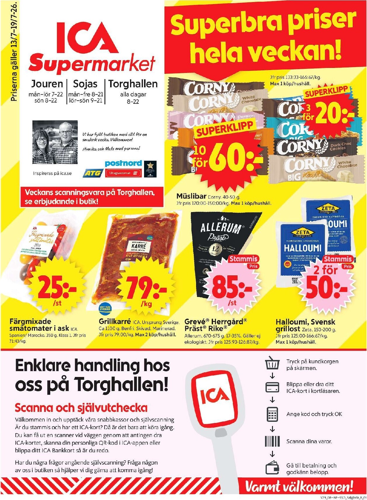 ica-supermarket - Aktuellt ICA Supermarket reklamblad från måndag, 13/07/2026 till söndag, 19/07/2026