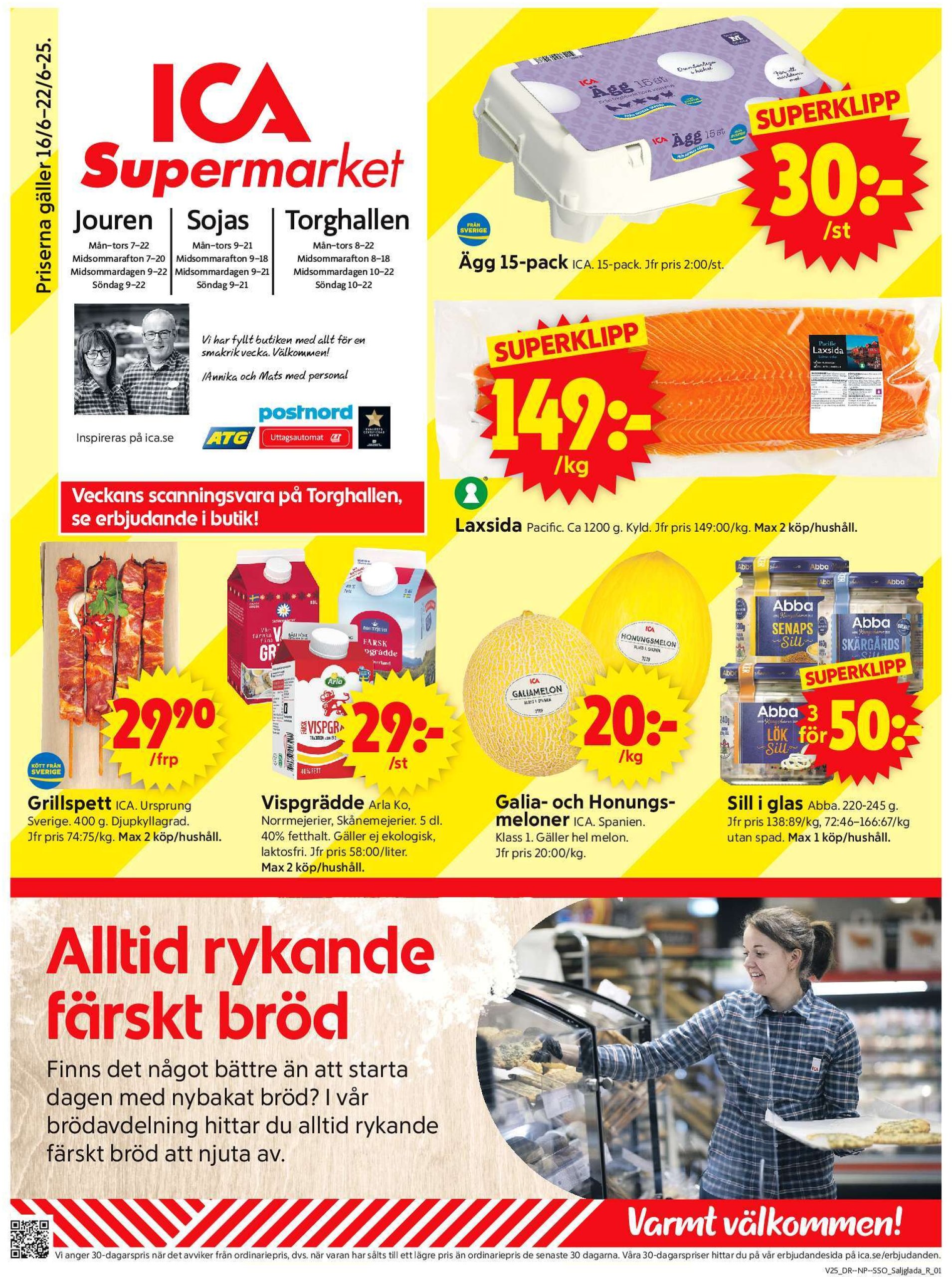 ica-supermarket - ICA Supermarket-reklambladet giltigt från 16/06 - 22/06