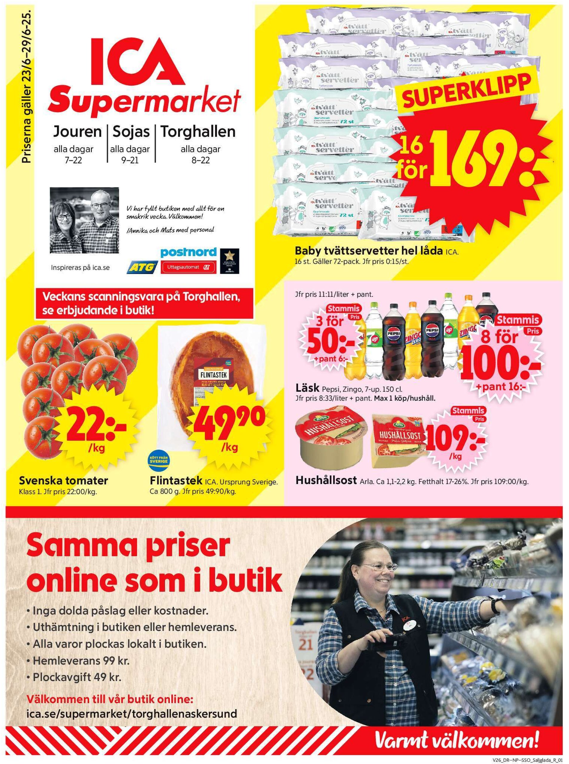ica-supermarket - ICA Supermarket-reklambladet giltigt från 23/06 - 29/06