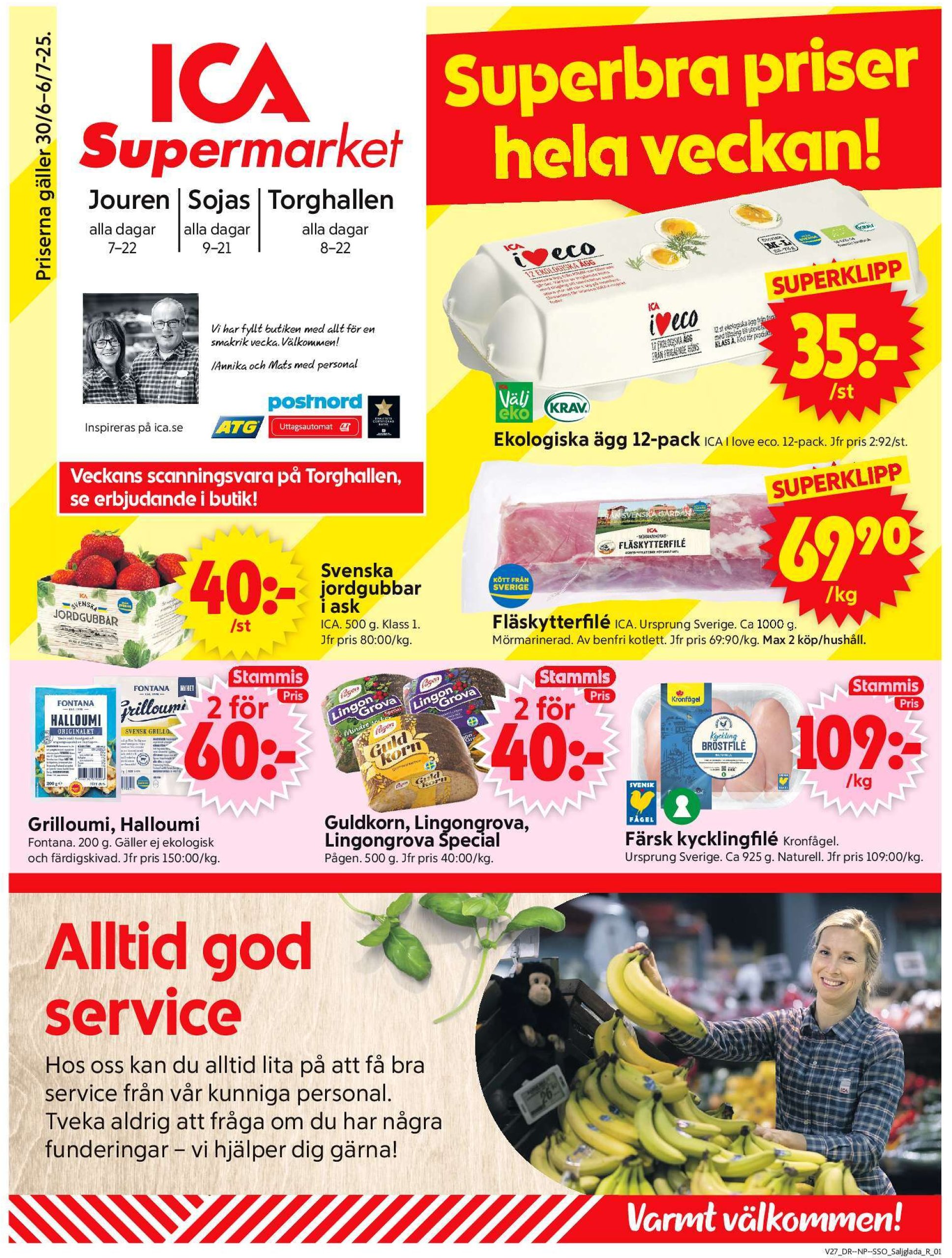 ica-supermarket - ICA Supermarket-reklambladet giltigt från 30/06 - 06/07