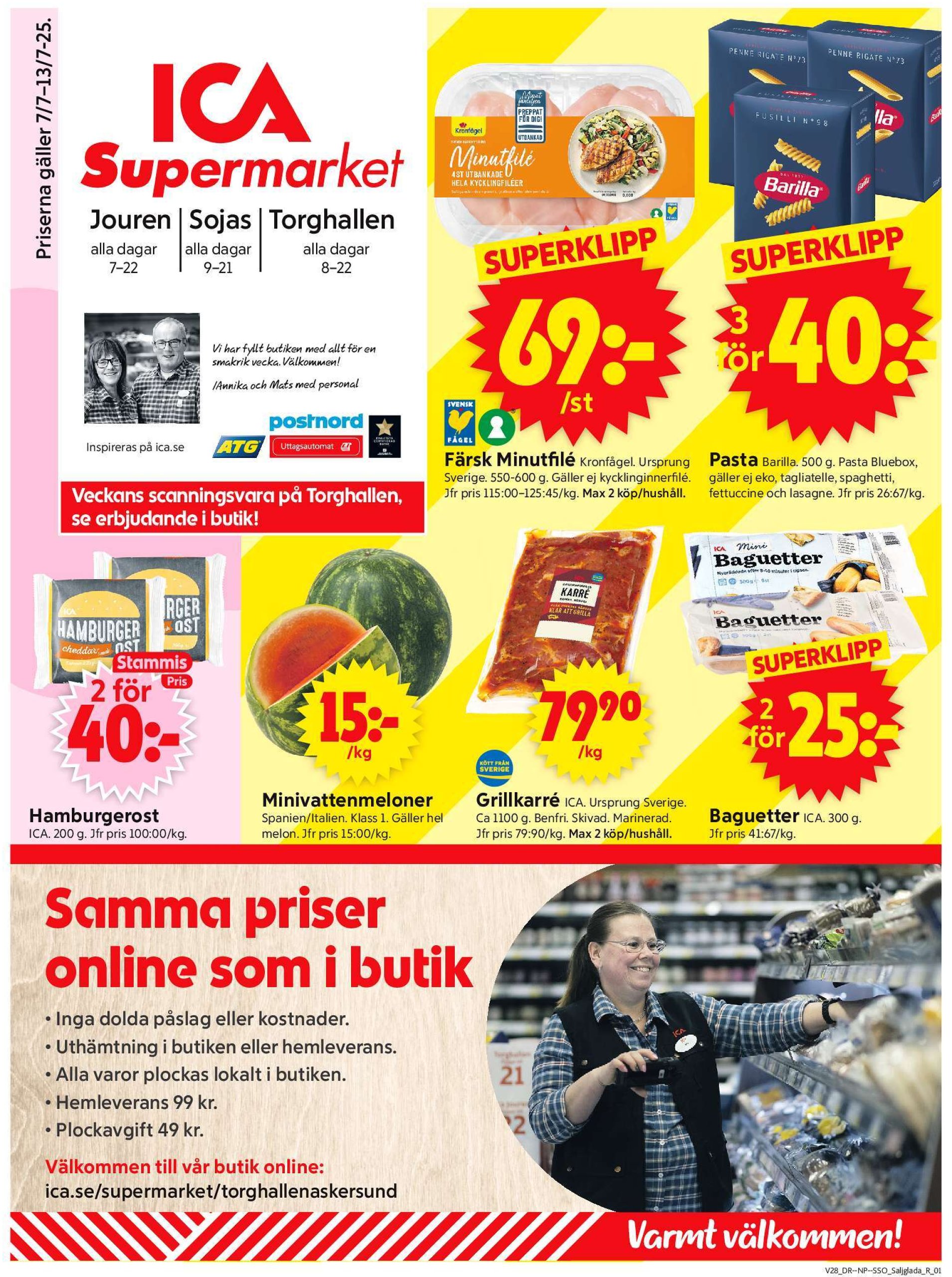 ica-supermarket - ICA Supermarket-reklambladet giltigt från 07/07 - 13/07