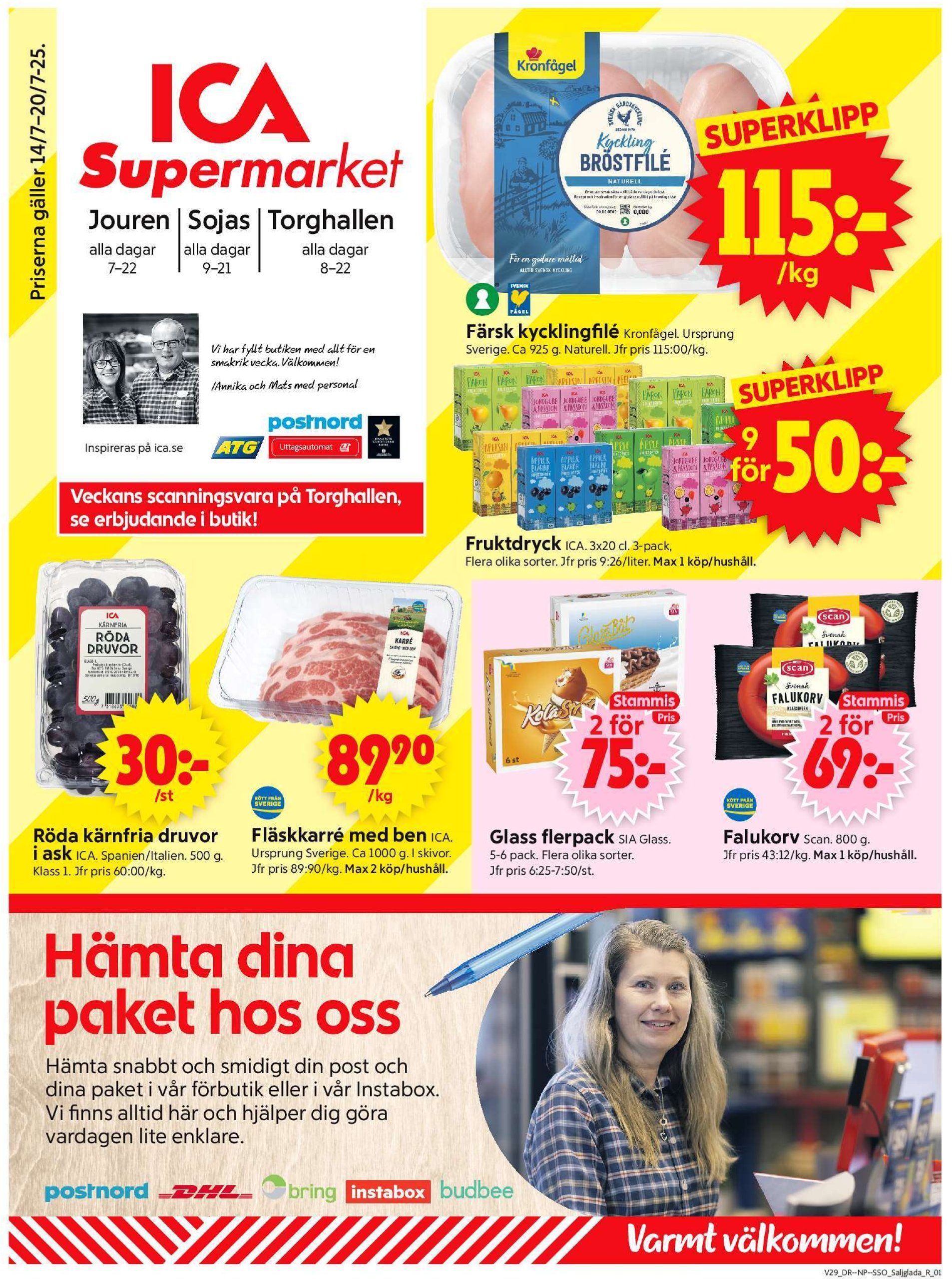 ica-supermarket - ICA Supermarket-reklambladet giltigt från 14/07 - 20/07