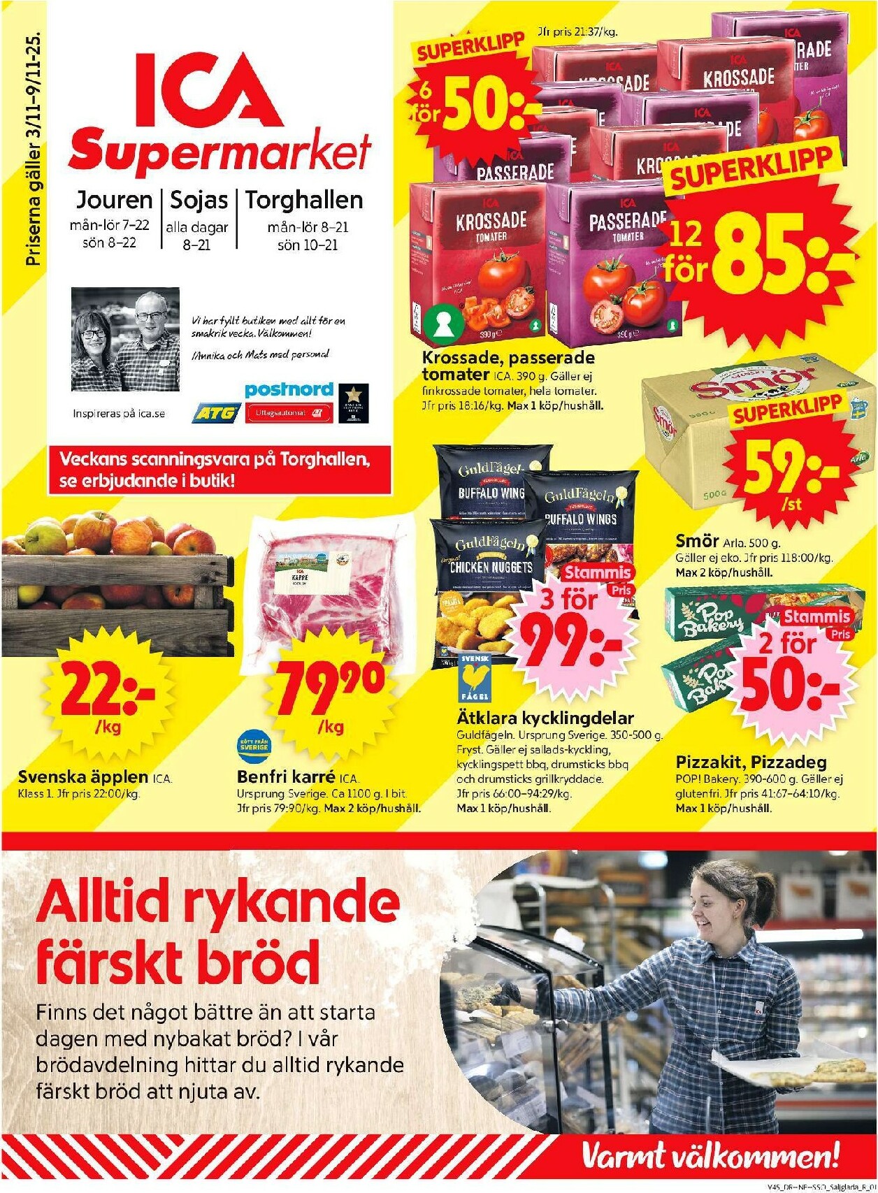 ica-supermarket - ICA Supermarket-reklambladet giltigt från 03/11 - 09/11