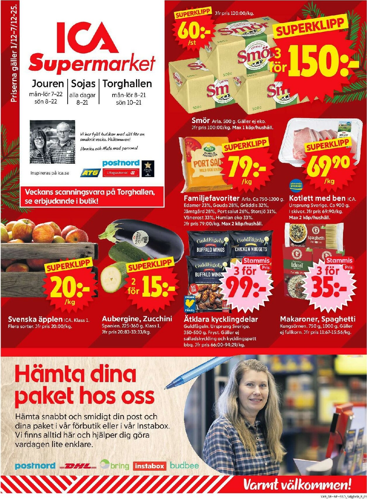 ica-supermarket - ICA Supermarket-reklambladet giltigt från 01/12 - 07/12
