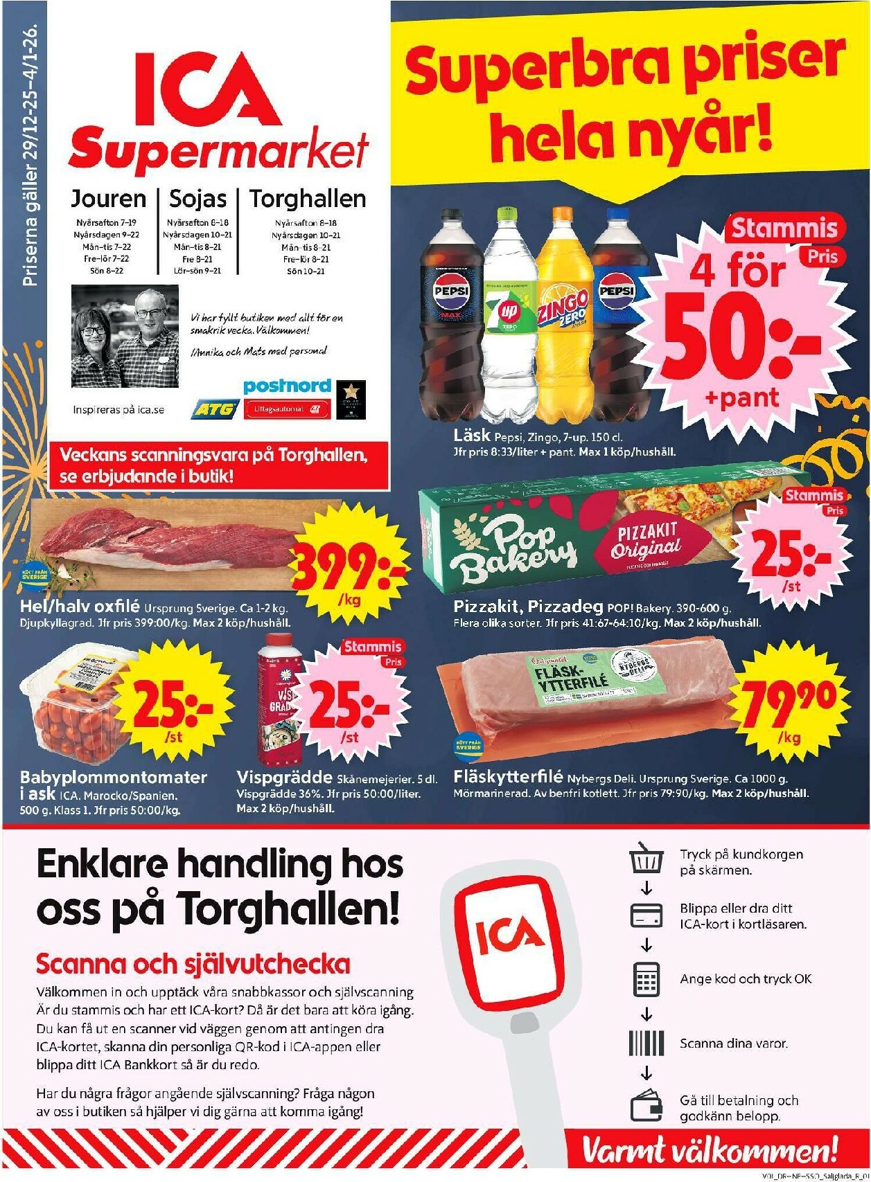 ica-supermarket - ICA Supermarket-reklambladet giltigt från 29/12 - 04/01