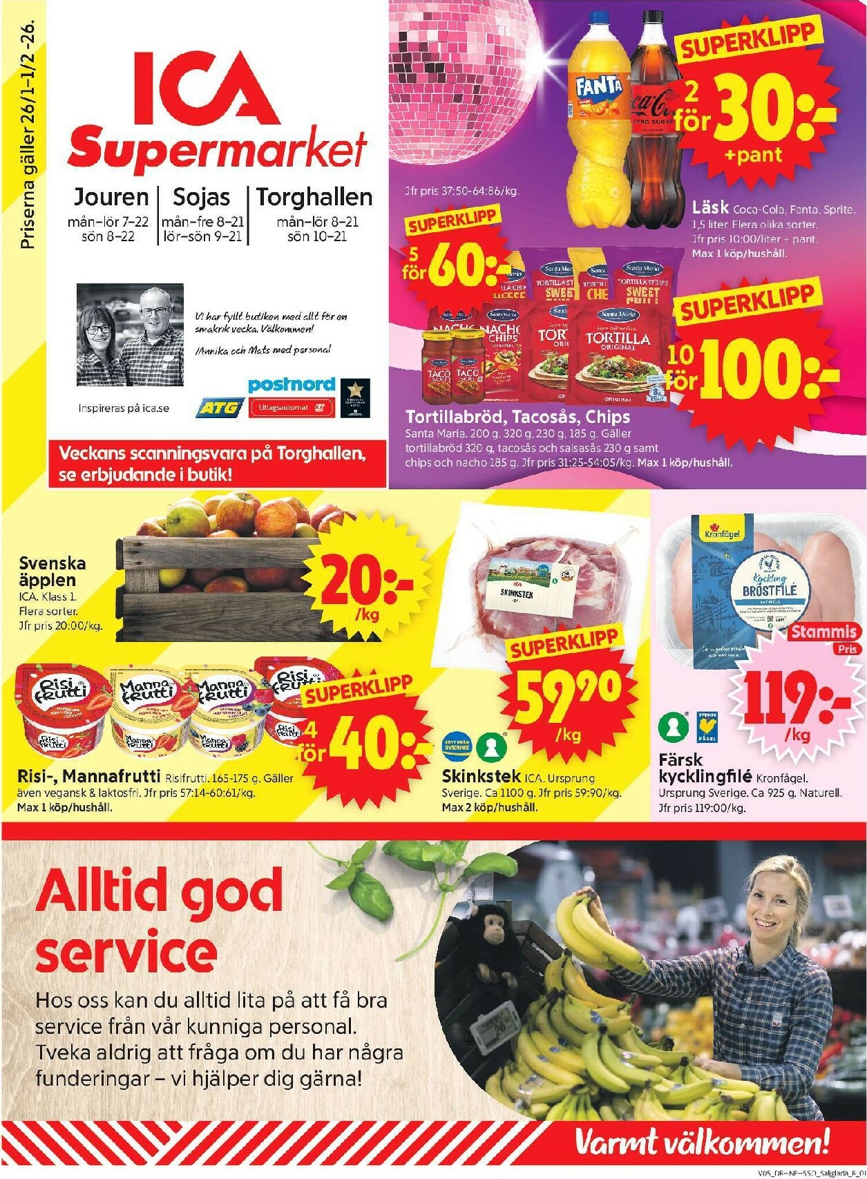 ica-supermarket - ICA Supermarket-reklambladet giltigt från 26/01 - 01/02