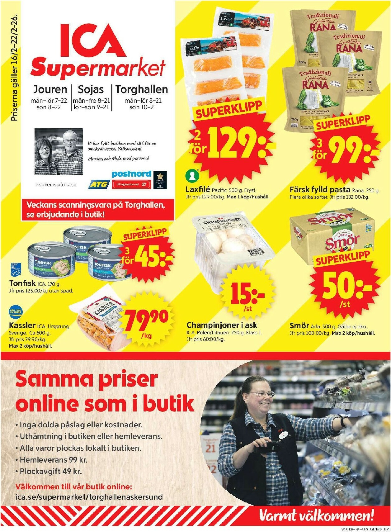 ica-supermarket - ICA Supermarket-reklambladet giltigt från 16/02/2026 - 22/02/2026