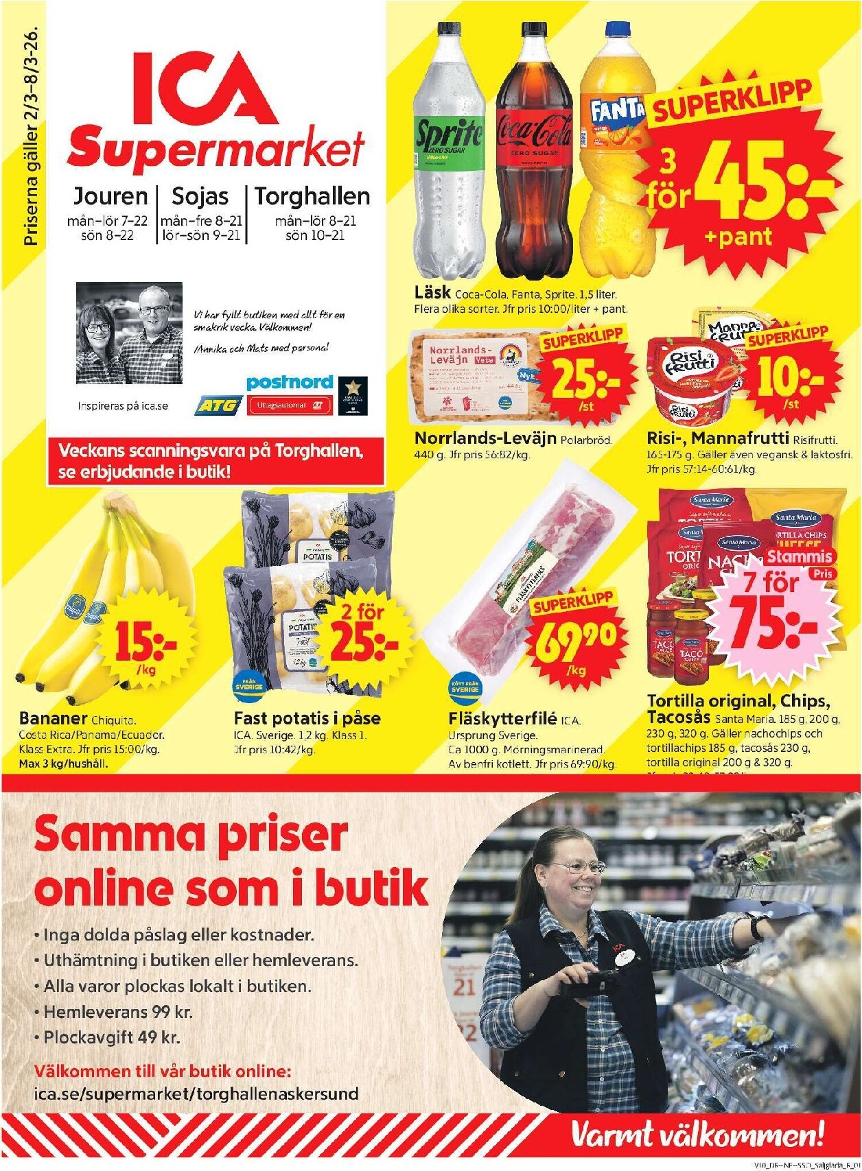 ica-supermarket - ICA Supermarket-reklambladet giltigt från 02/03/2026 - 08/03/2026