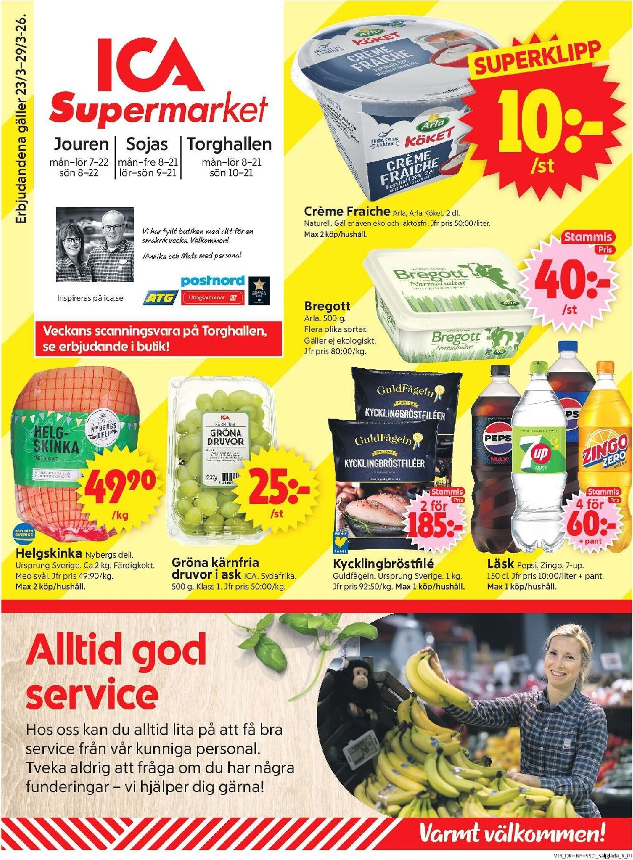 ica-supermarket - ICA Supermarket-reklambladet giltigt från 23/03/2026 - 29/03/2026