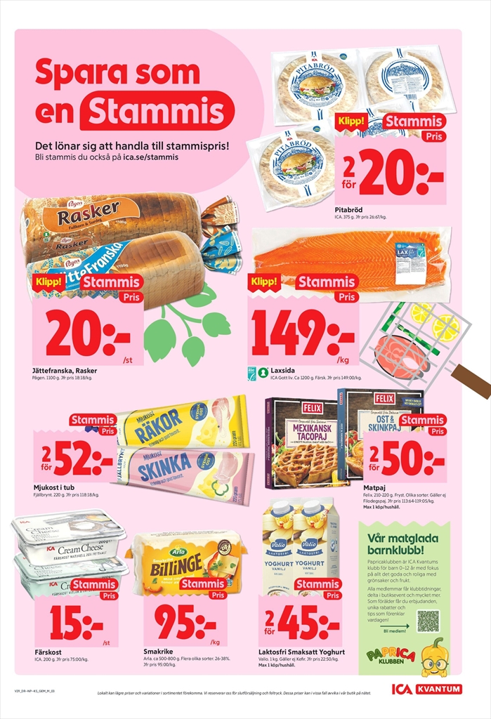 ica-kvantum - Aktuellt ICA Kvantum - Veckans reklamblad reklamblad från måndag, 13/07/2026 till söndag, 19/07/2026 - page: 3