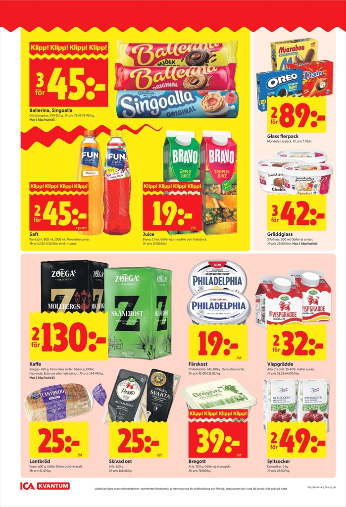 ica-kvantum - Aktuellt ICA Kvantum - Veckans reklamblad reklamblad från måndag, 20/07/2026 till söndag, 26/07/2026 - page: 6