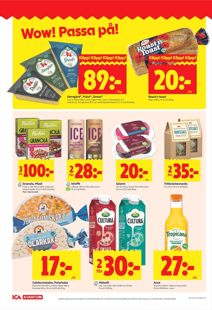 ica-kvantum - Aktuellt ICA Kvantum reklamblad från måndag, 27/07/2026 till söndag, 02/08/2026 - page: 8