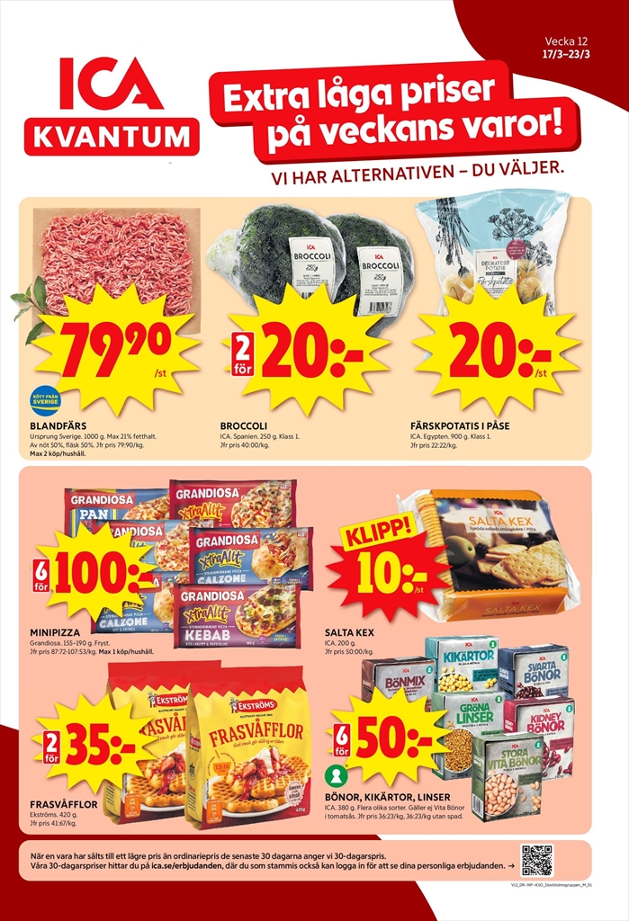 ica-kvantum - ICA Kvantum-reklambladet giltigt från 17/03 - 23/03
