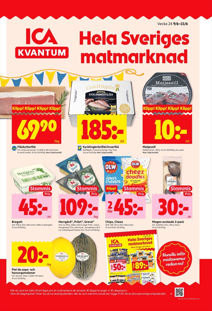ica-kvantum - ICA Kvantum-reklambladet giltigt från 09/06 - 15/06 - page: 1