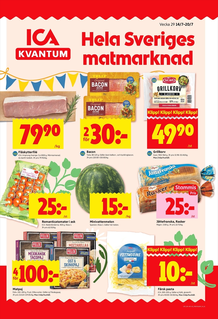 ica-kvantum - ICA Kvantum-reklambladet giltigt från 14/07 - 20/07