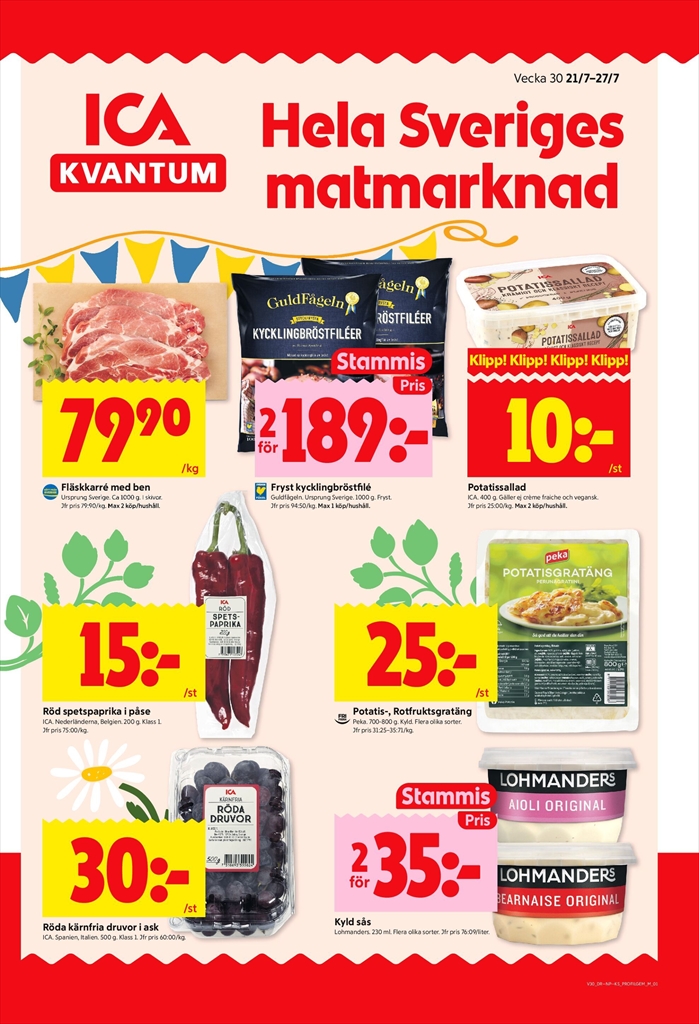 ica-kvantum - ICA Kvantum-reklambladet giltigt från 21/07 - 27/07 - page: 1