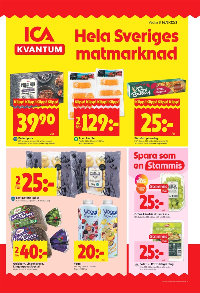 ica-kvantum - ICA Kvantum-reklambladet giltigt från 16/02/2026 - 22/02/2026
