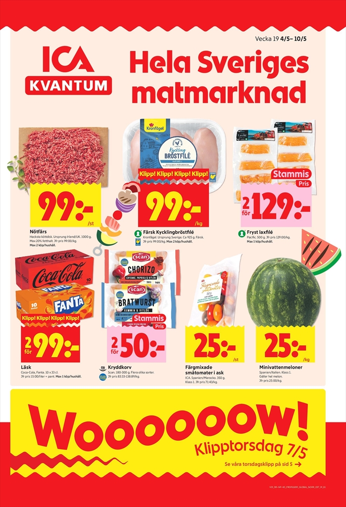 ica-kvantum - Aktuellt ICA Kvantum reklamblad giltigt från måndag 04/05/2026 till söndag 10/05/2026 - page: 1