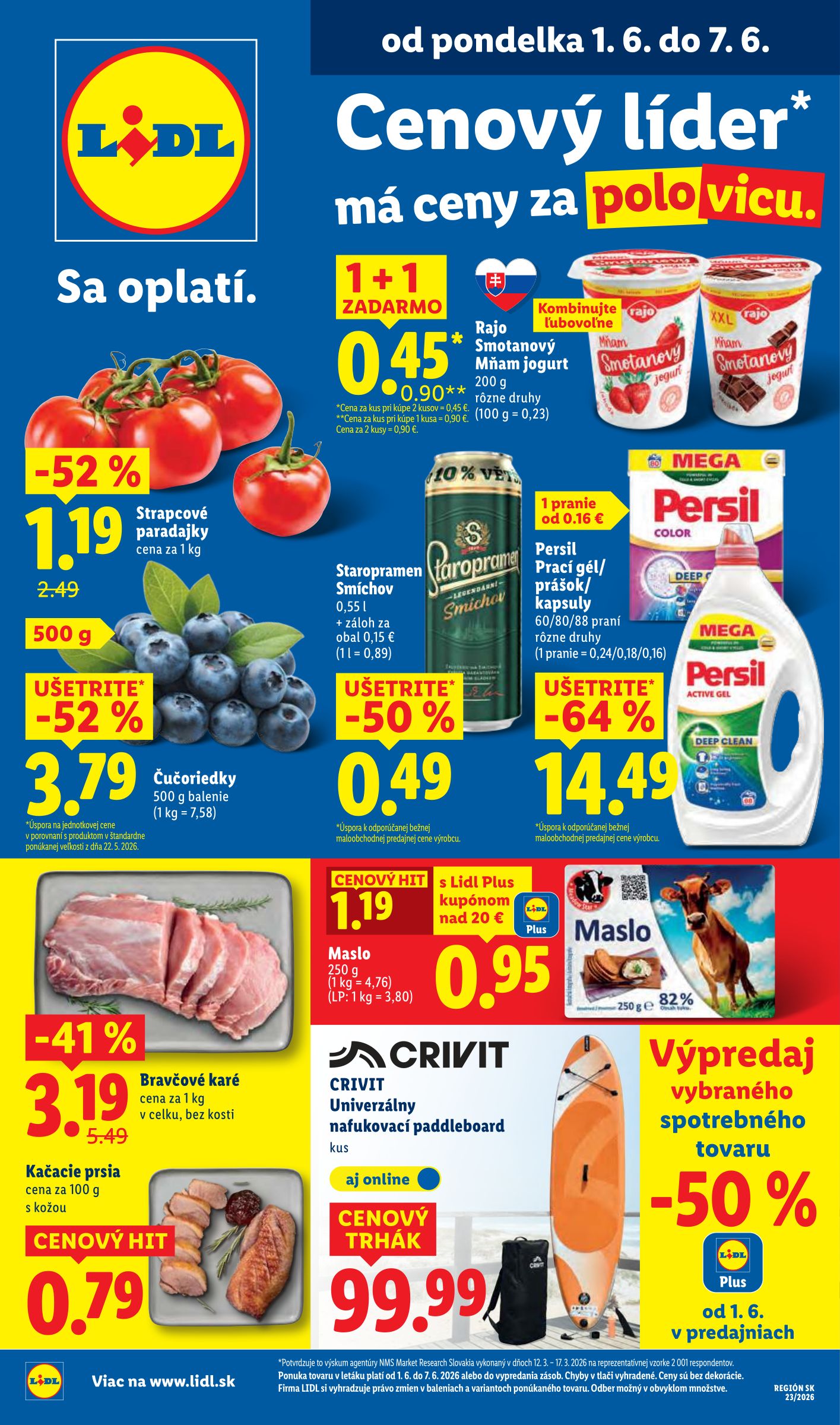 lidl - Aktuálny Lidl leták od pondelka, 01.06.2026 do nedele, 07.06.2026