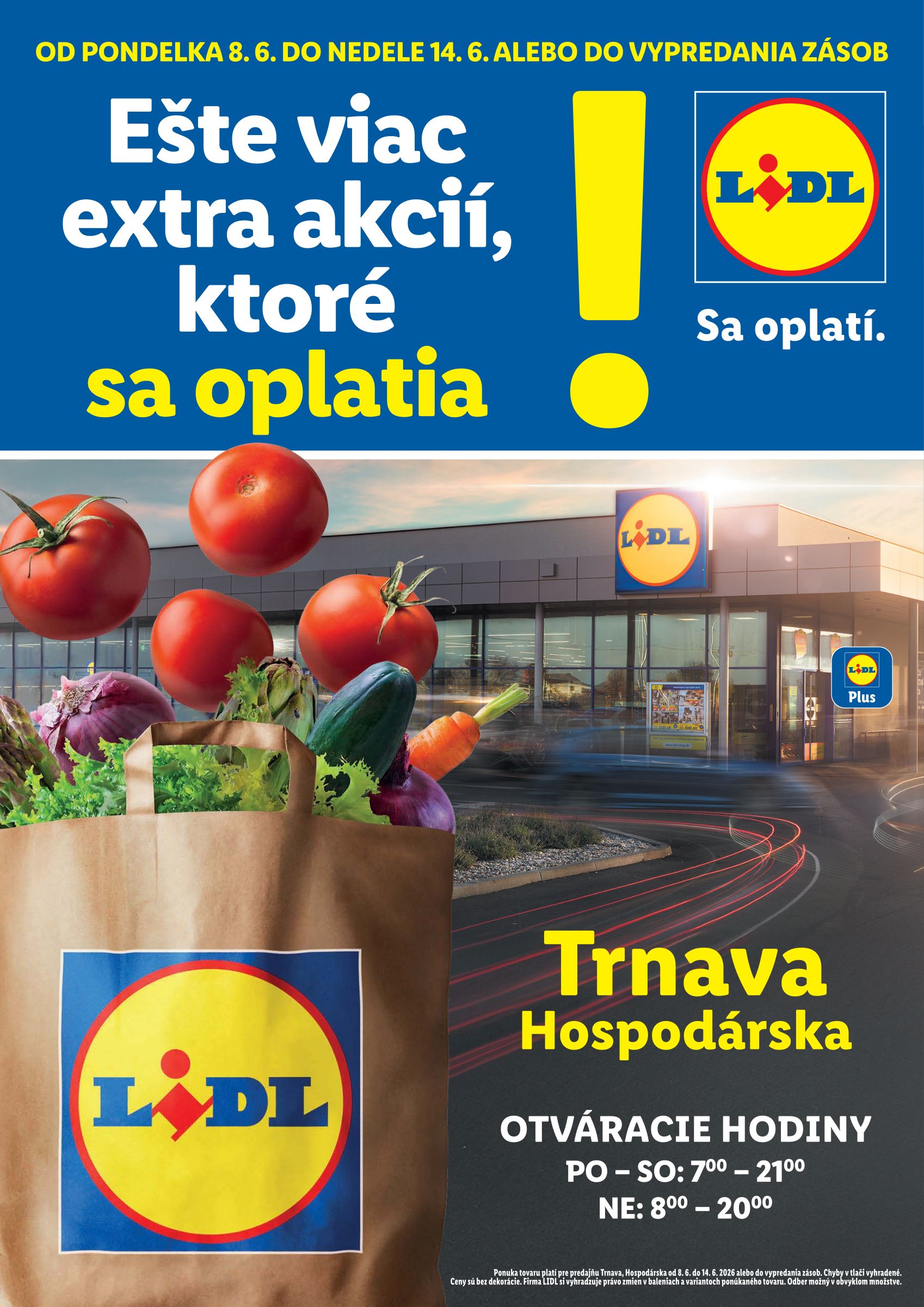 lidl - Aktuálny Lidl - Trnava leták od pondelka, 08.06.2026 do nedele, 14.06.2026