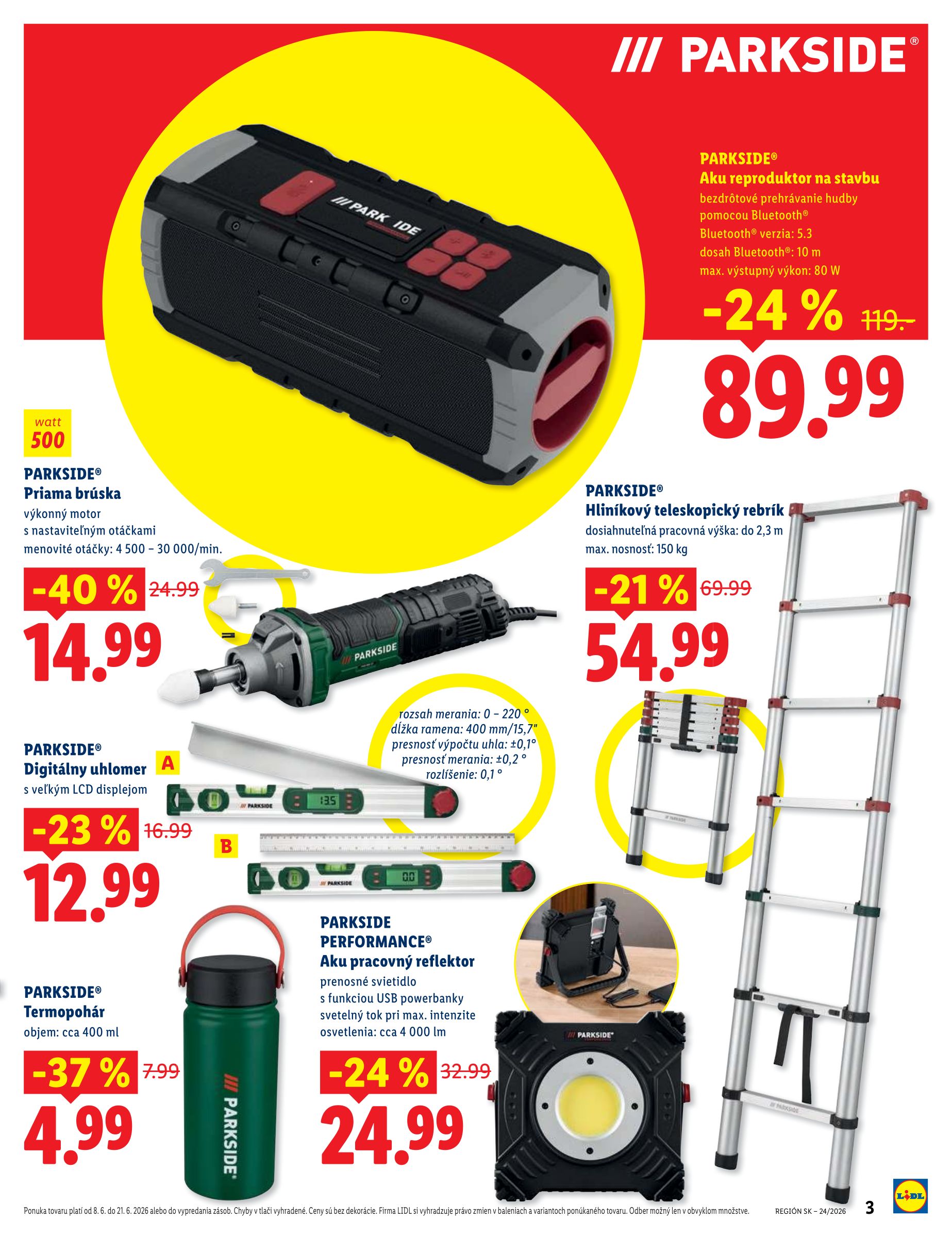 lidl - Aktuálny Lidl - Online ponuka leták od pondelka, 08.06.2026 do nedele, 21.06.2026 - page: 3
