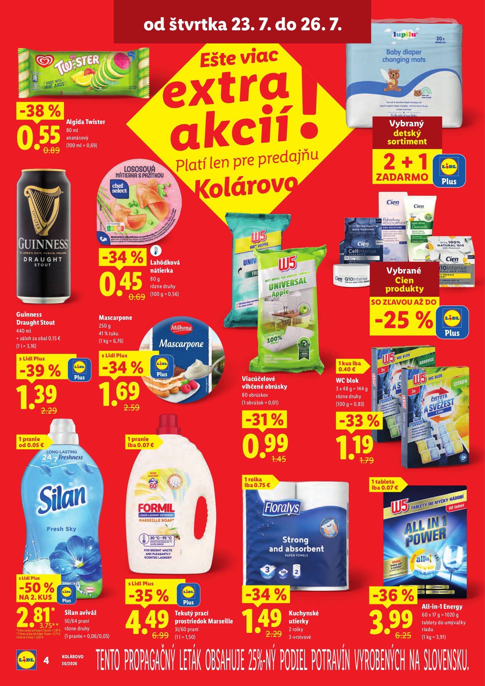 lidl - Nový Lidl leták od štvrtka, 23.07.2026 do nedele, 26.07.2026 - page: 4