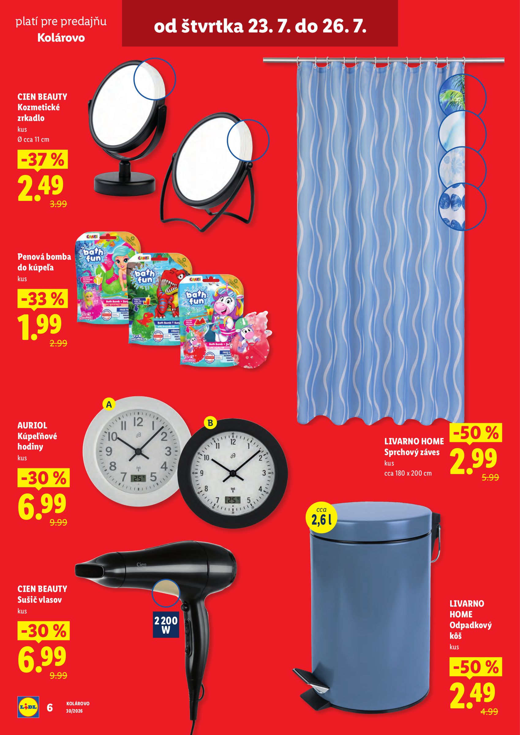 lidl - Nový Lidl leták od štvrtka, 23.07.2026 do nedele, 26.07.2026 - page: 6