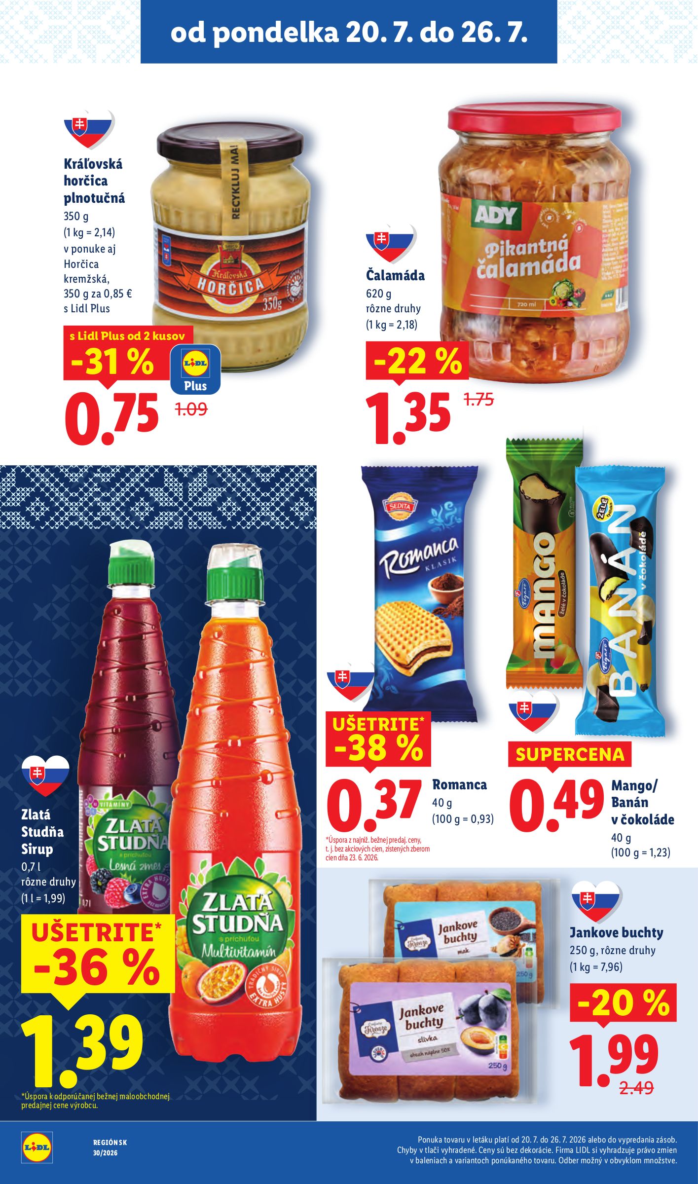 lidl - Nový Lidl leták od pondelka, 20.07.2026 do nedele, 26.07.2026 - page: 30