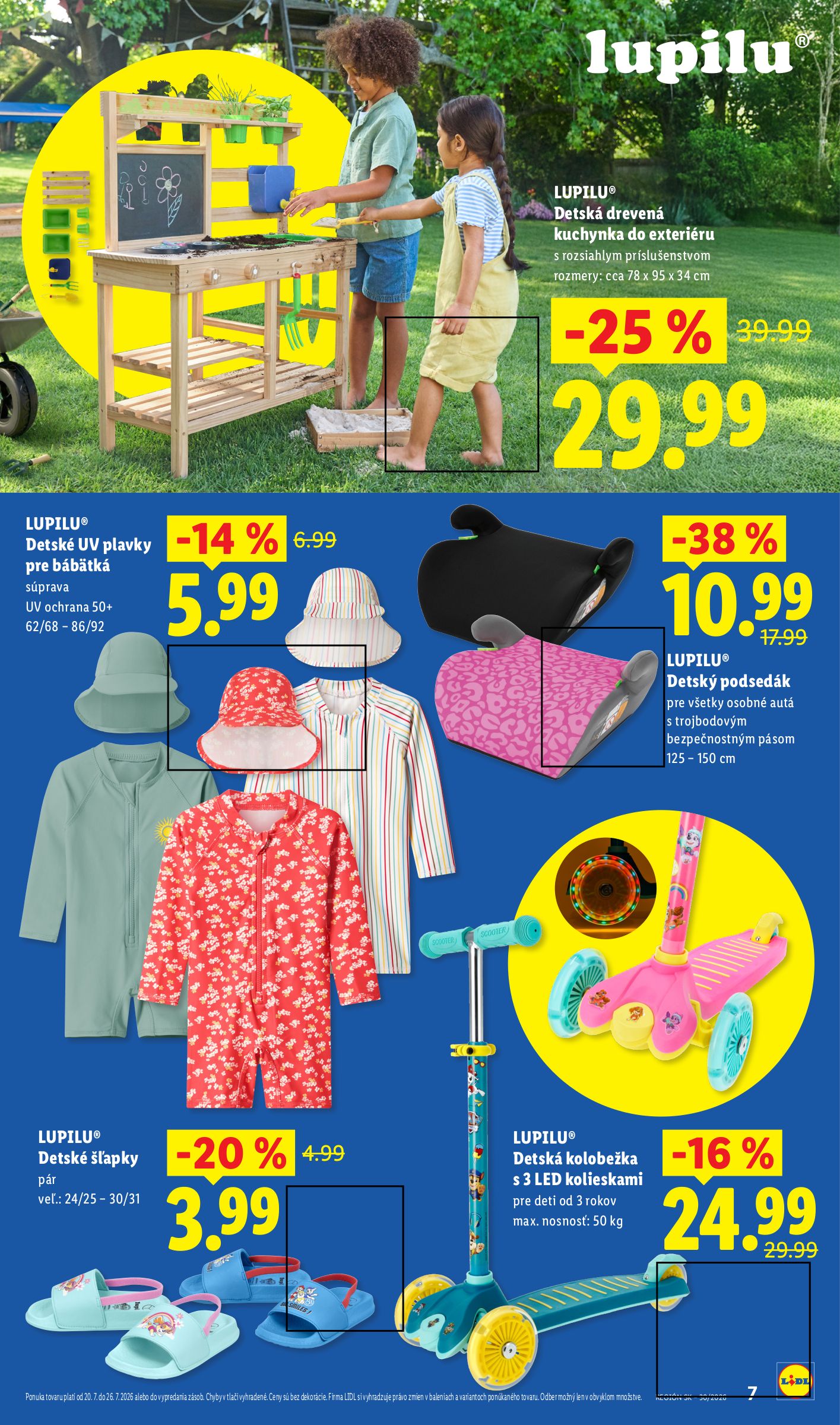 lidl - Aktuálny Lidl.sk leták od pondelka, 20.07.2026 do nedele, 02.08.2026 - page: 7