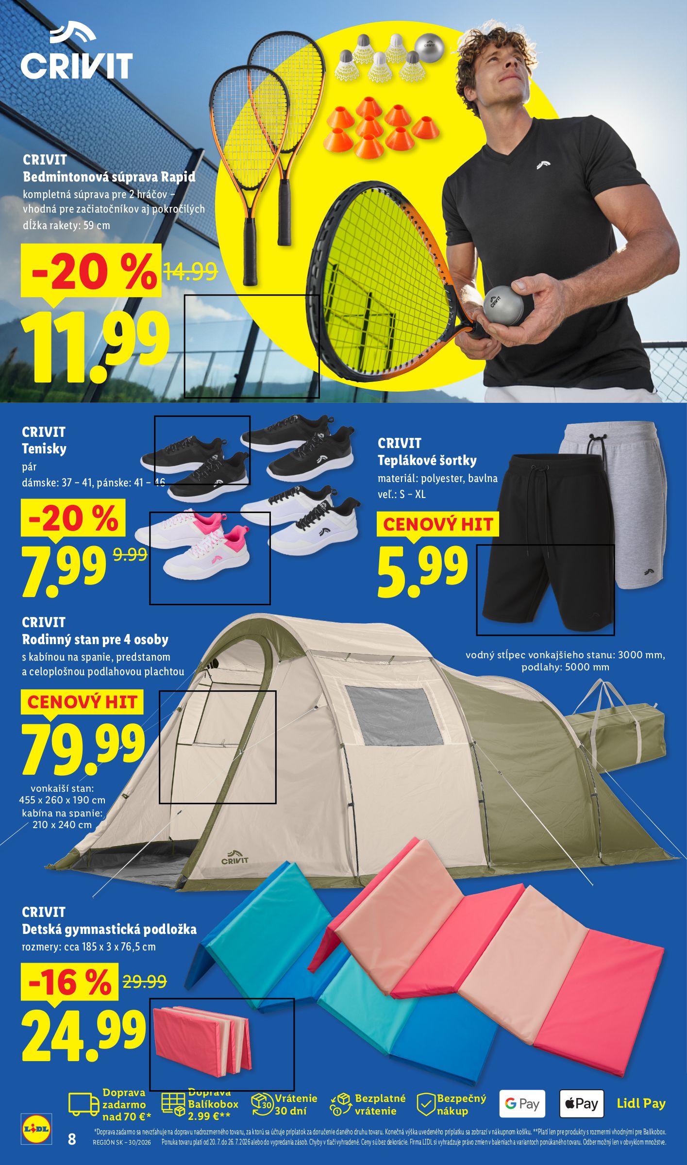 lidl - Aktuálny Lidl.sk leták od pondelka, 20.07.2026 do nedele, 02.08.2026 - page: 8