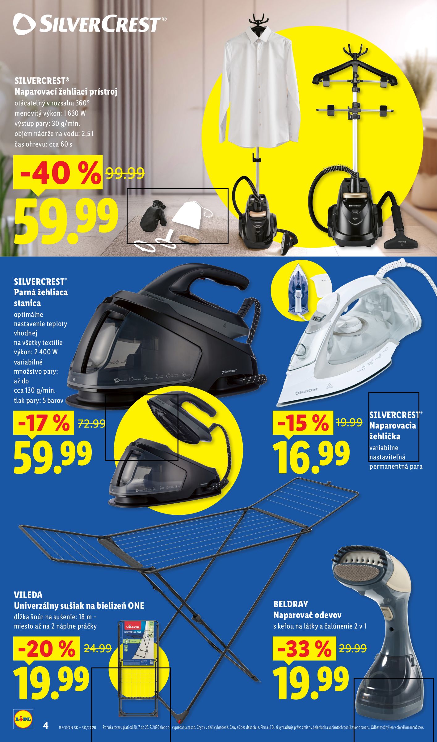 lidl - Aktuálny Lidl.sk leták od pondelka, 20.07.2026 do nedele, 02.08.2026 - page: 4