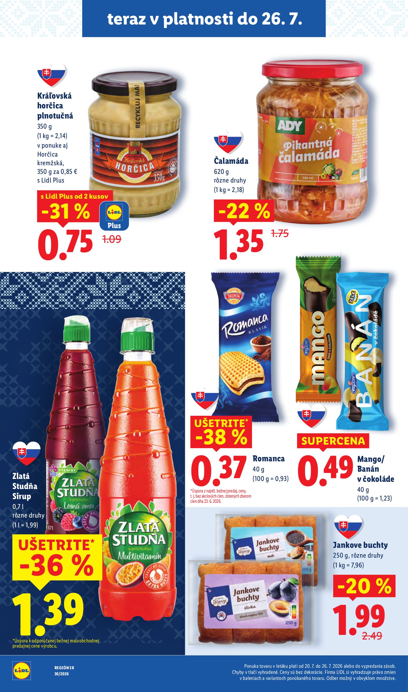 lidl - Aktuálny Lidl leták od pondelka, 20.07.2026 do nedele, 26.07.2026 - page: 50