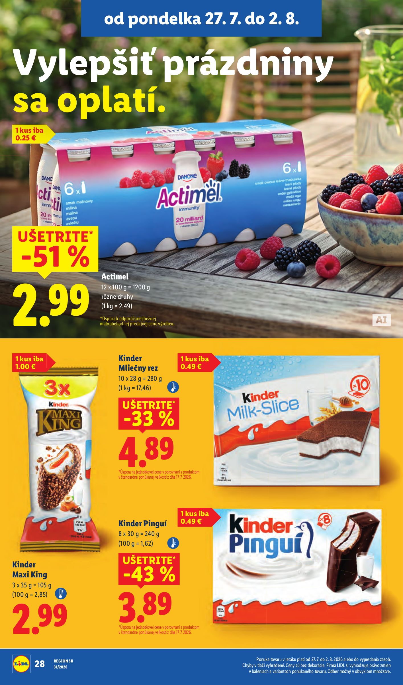 lidl - Nový Lidl leták od pondelka, 27.07.2026 do nedele, 02.08.2026 - page: 40